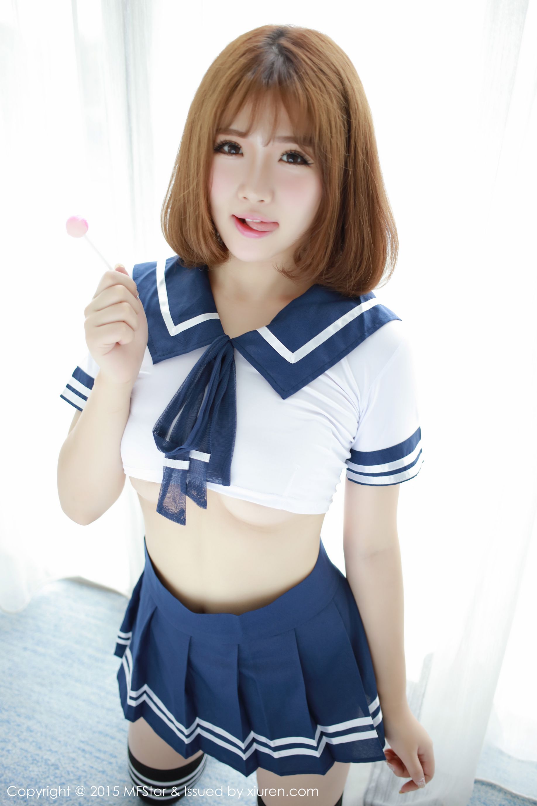 徐cake 《性感水手服+粉色抹胸连体服》 [模范学院MFStar] Vol.020·合集-妙妙屋