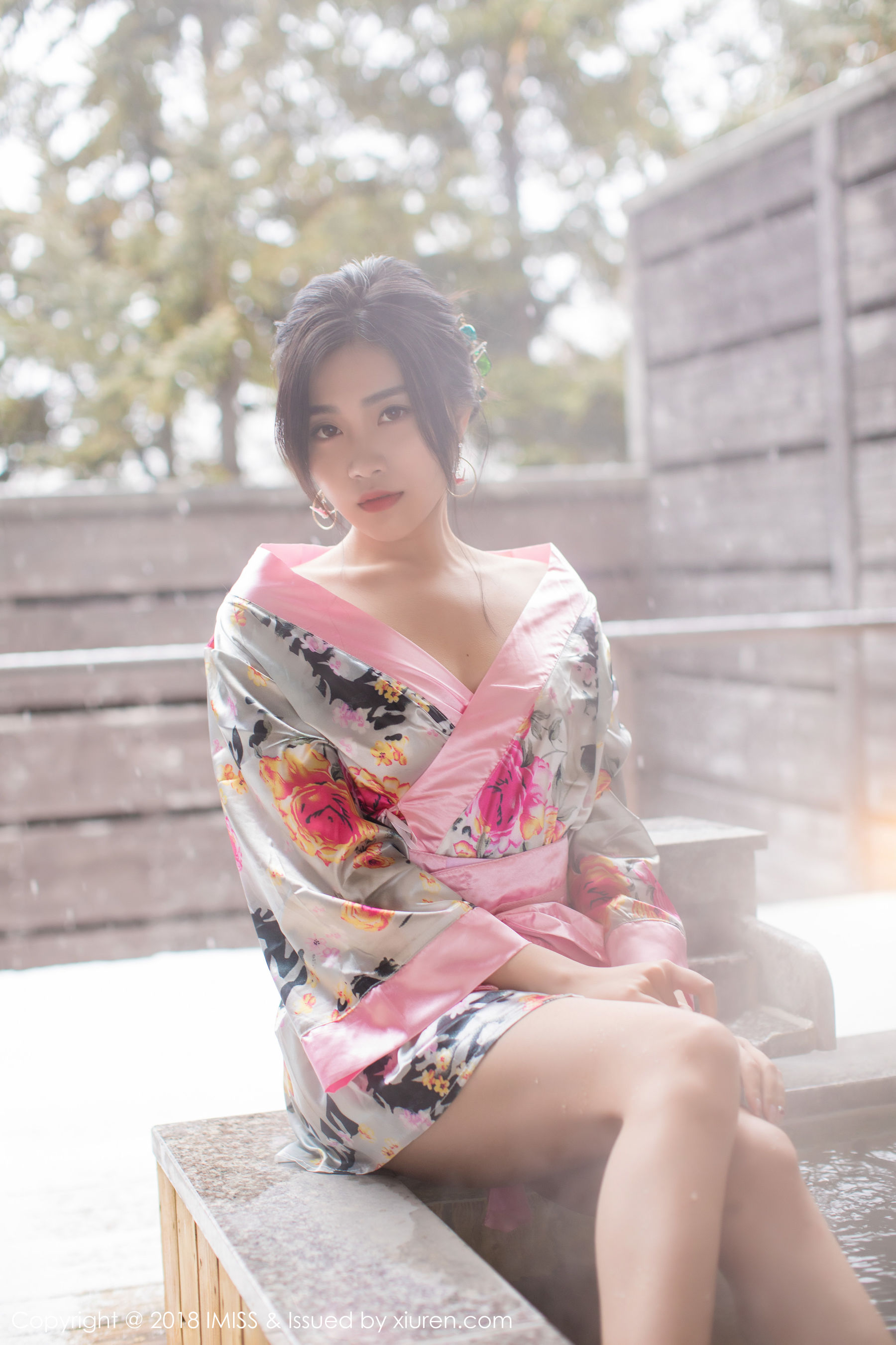 许诺Sabrina《浴池和服+蕾丝美腿》 [爱蜜社IMiss] Vol.221·合集-妙妙屋