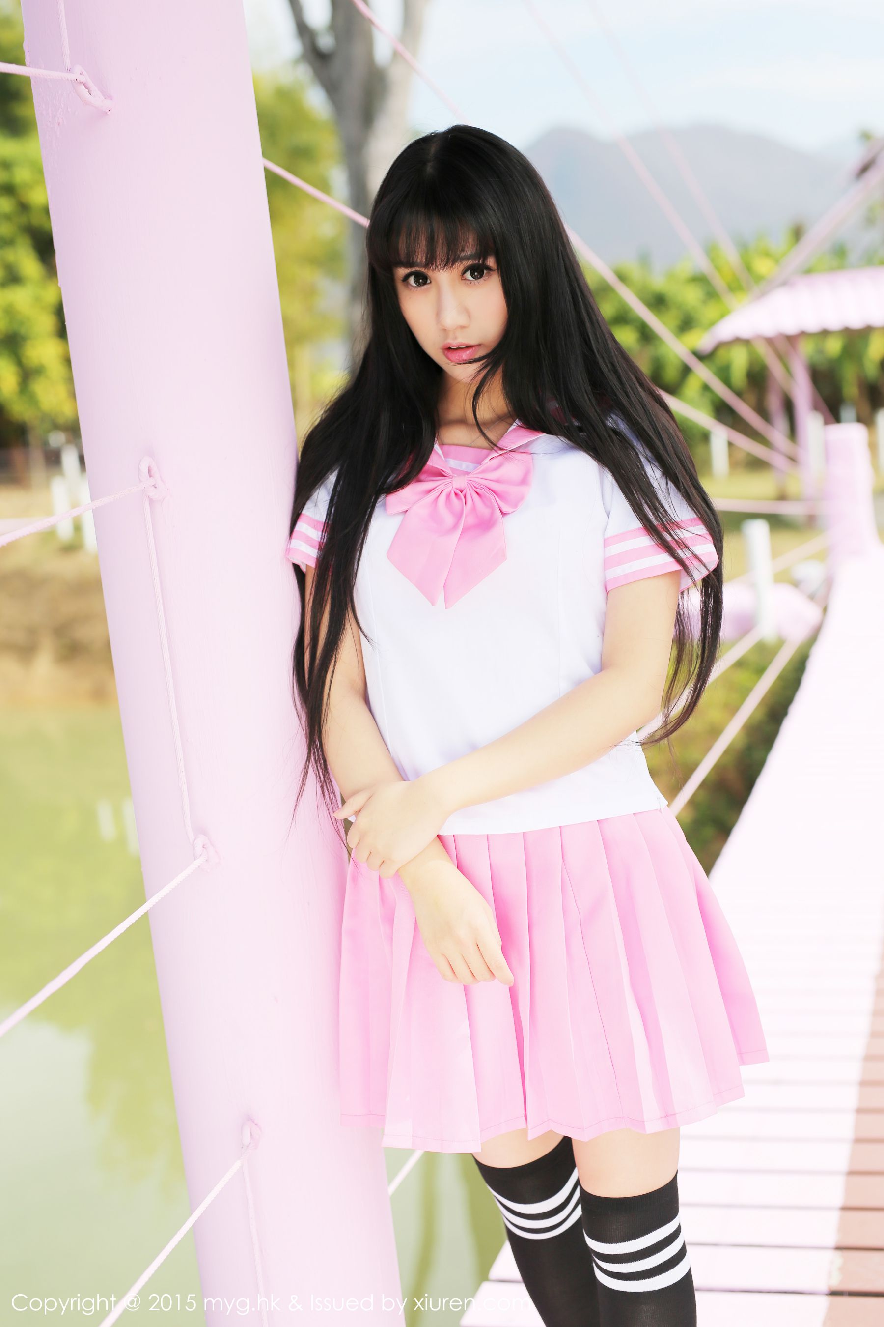 杨晓青儿《泰国Pai县》校服+热裤+内衣 [美媛馆MyGirl] Vol.099·合集-妙妙屋