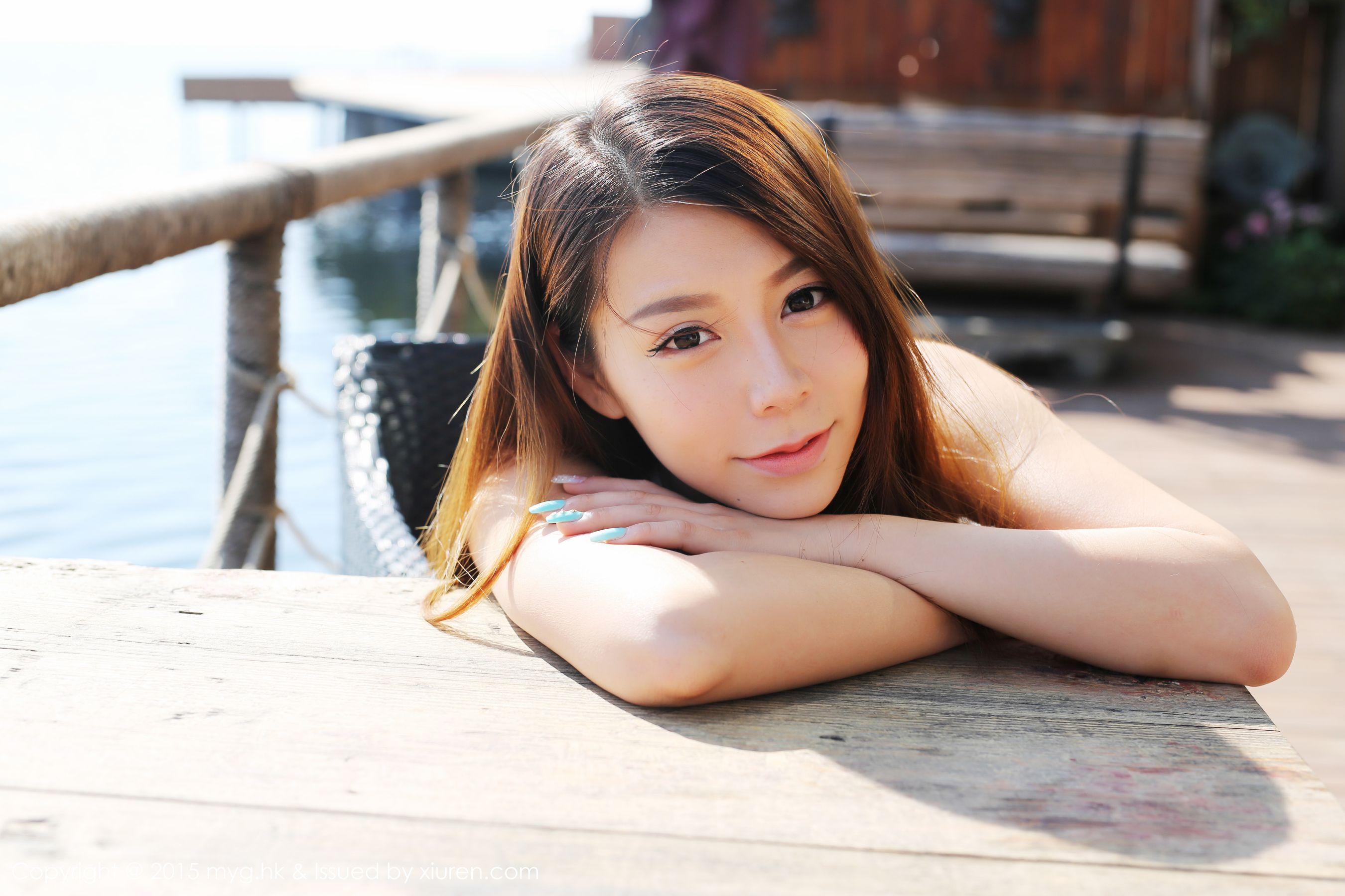 Vetiver嘉宝贝儿《小清新唯美长裙+牛仔装》 [美媛馆MyGirl] Vol.106·合集-妙妙屋