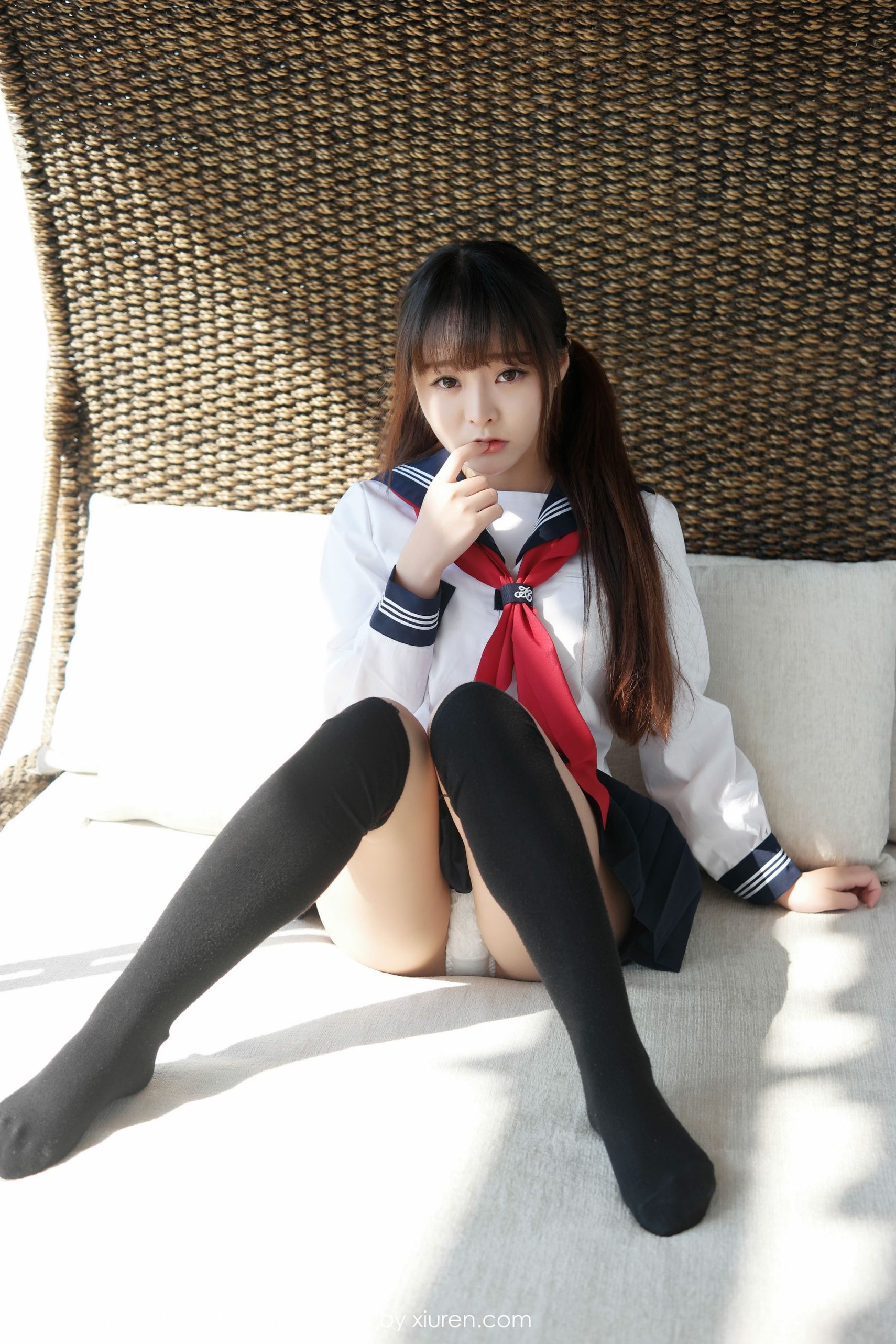 柳侑绮Sevenbaby《大理旅拍》水手服诱惑少女 [模范学院MFStar] Vol.002·合集-妙妙屋