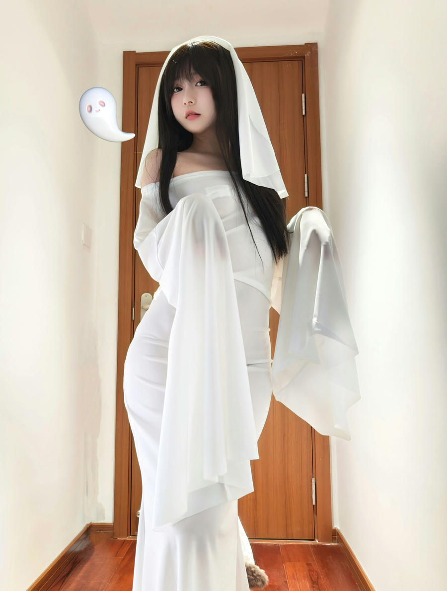 迷之呆梨-No.065 – 万圣节装扮 幽灵娘 [31P]·合集-妙妙屋