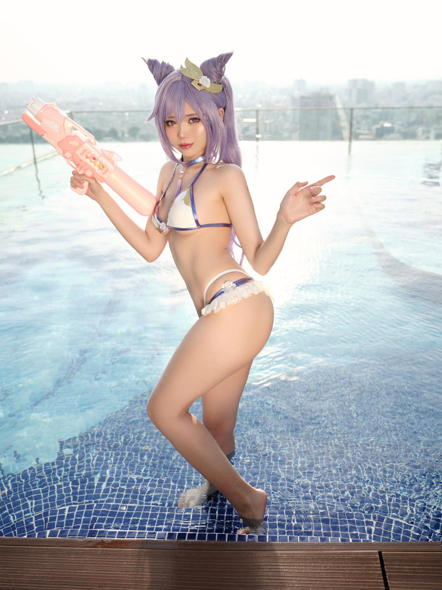 ZinieQ-No.107 – Keqing Swimsuit [15P]·合集-妙妙屋