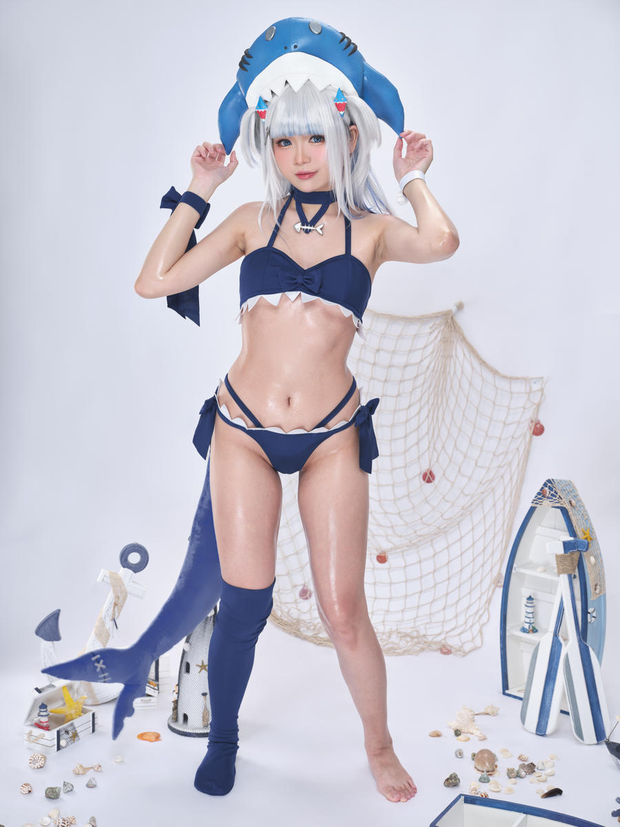 ZinieQ-No.087 – Hololive Gawr Gura Swimsuit [25P 2V]·合集-妙妙屋