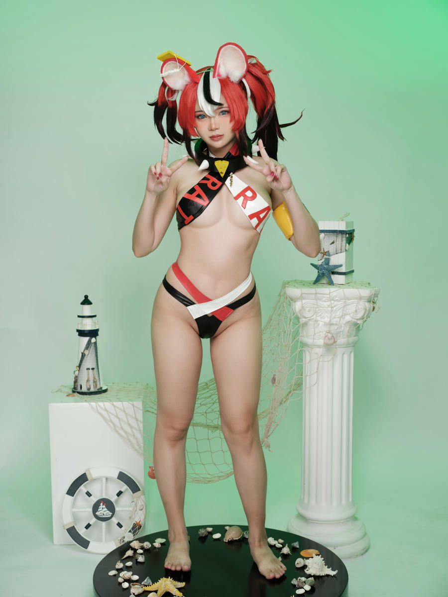 ZinieQ-No.005 – Hakos Baelz Pole Dancing [38P 2V]·合集-妙妙屋