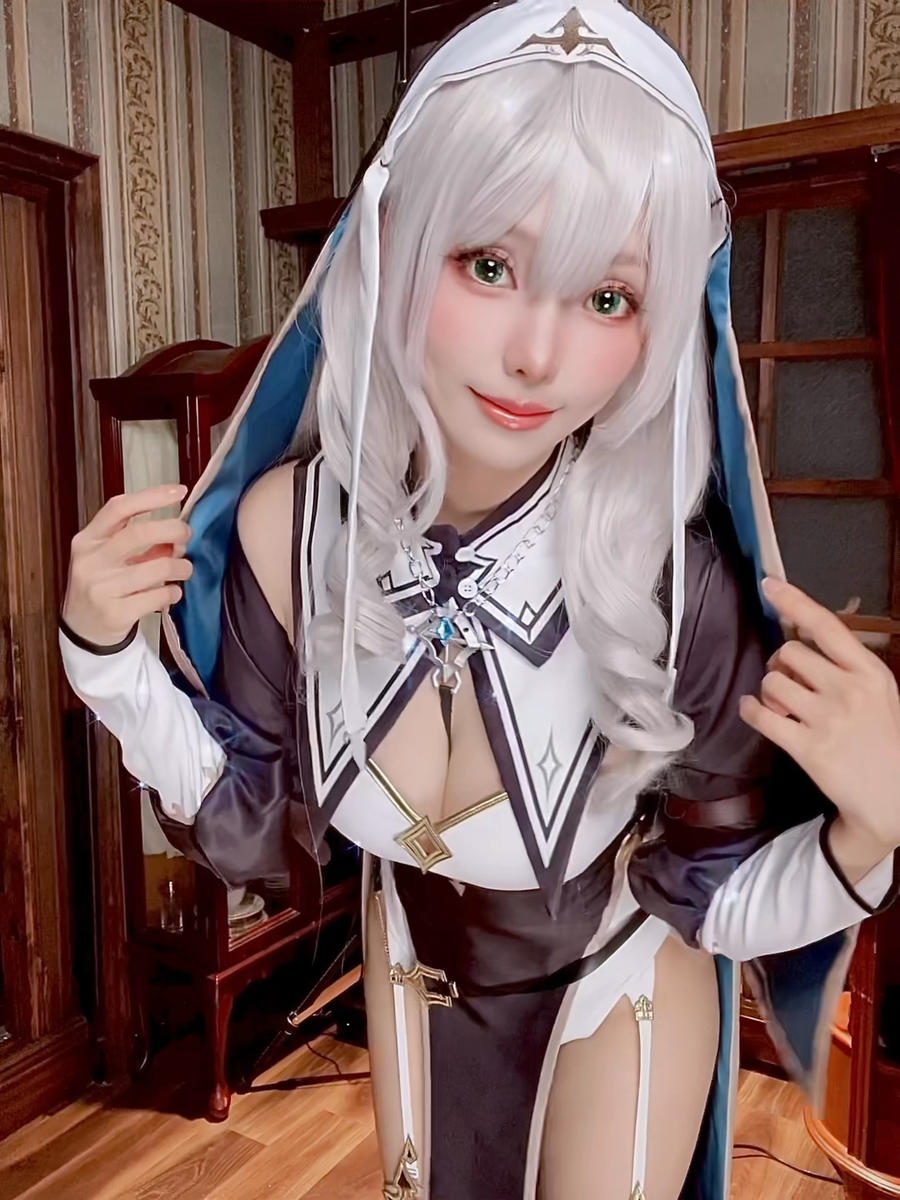 ElyEE子-No.105 – Shirogane noel~Nun [27P 13V]·合集-妙妙屋