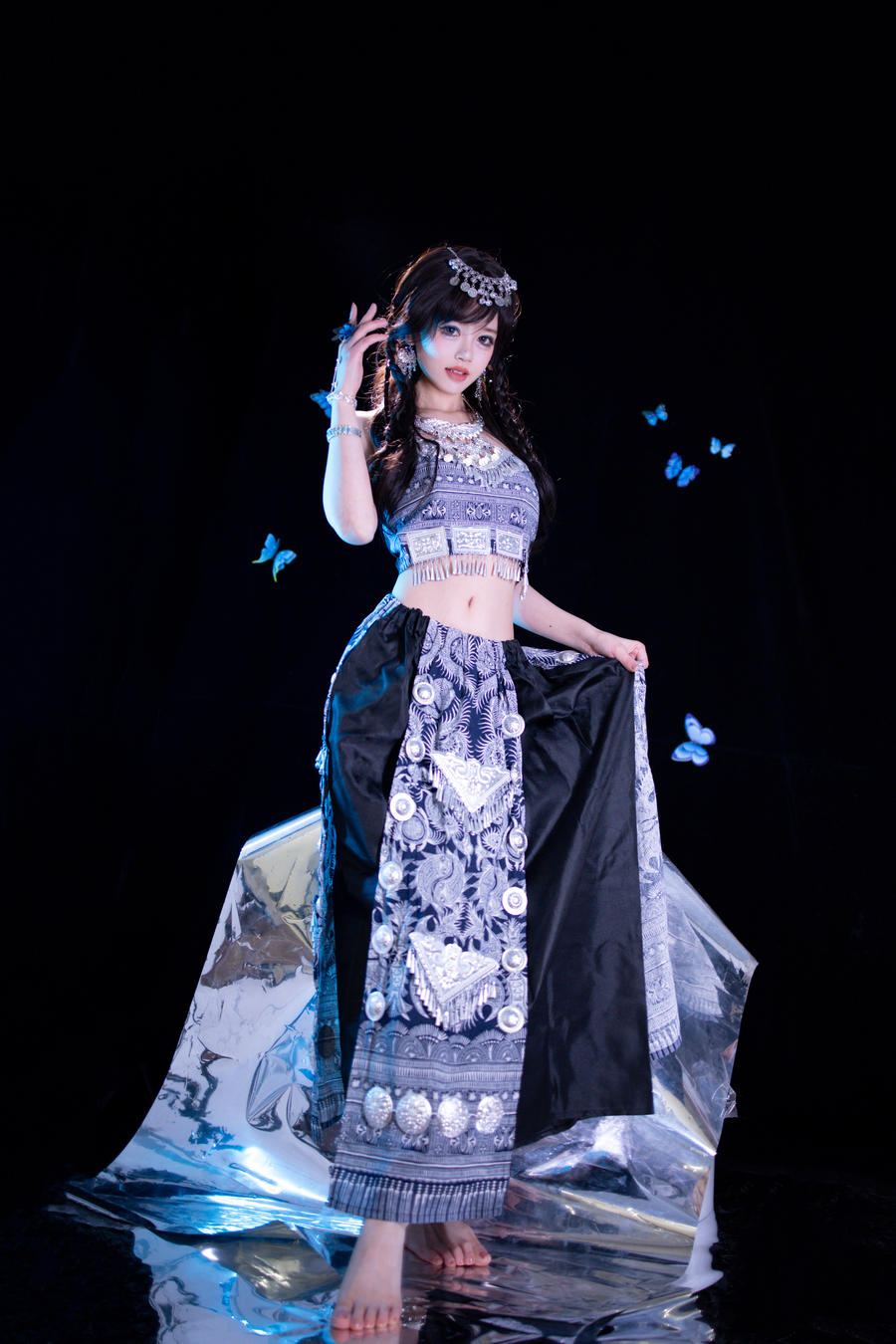 星黛鹿鹿i(千反田鹿子)-No.009 – 苗疆蓝蝶 [30P]·合集-妙妙屋