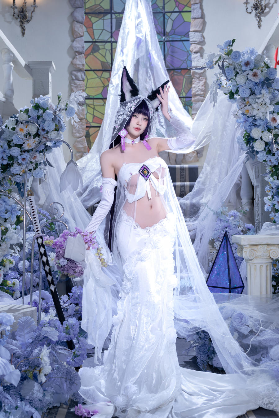 清水由乃-No.079 – 碧蓝航线 武藏紫藤花 [51P 1V]·合集-妙妙屋
