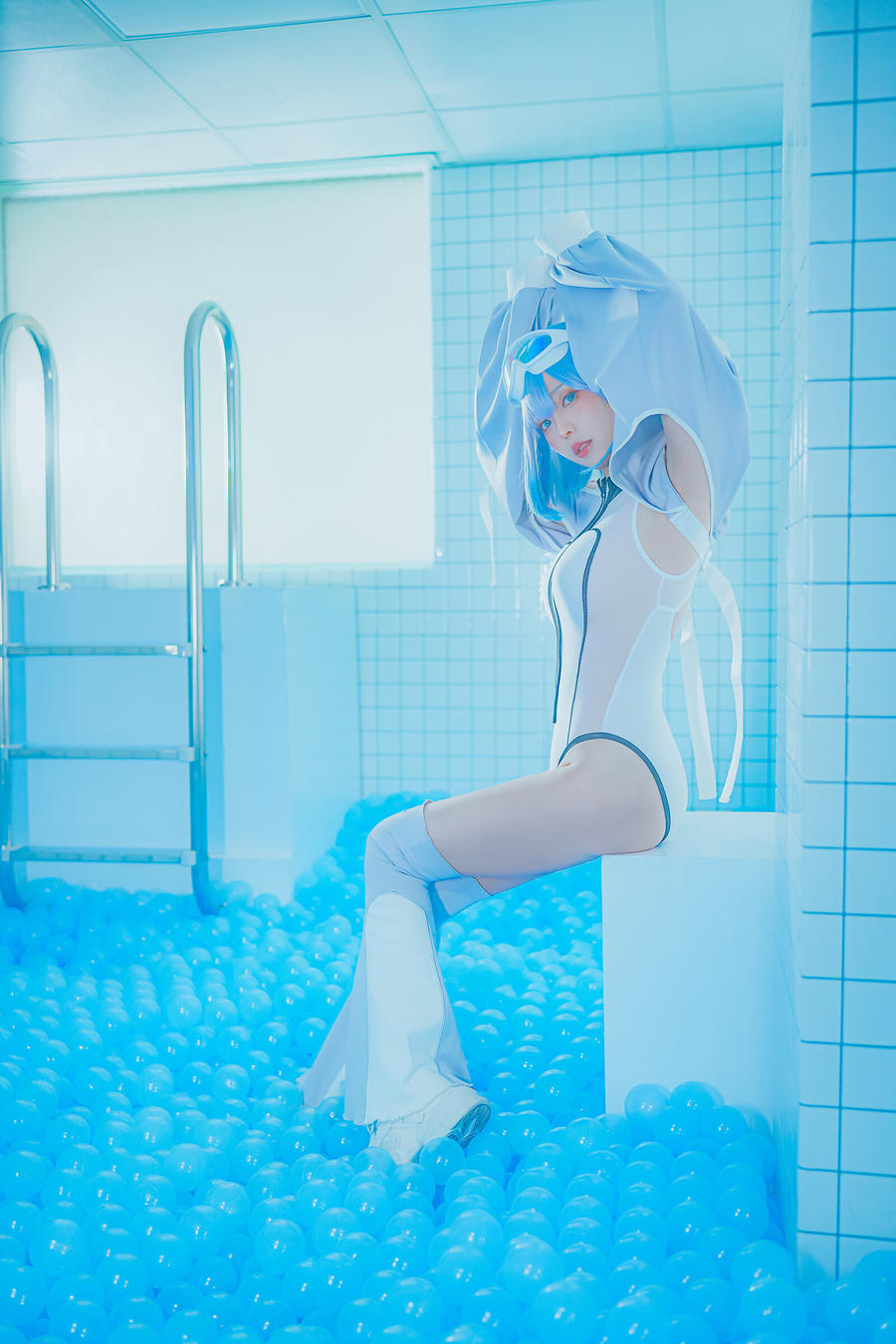 ElyEE子-No.111 – Clear Blue Drift [33P 4V]·合集-妙妙屋