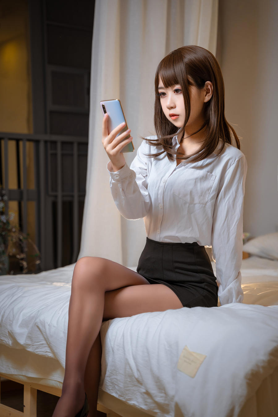 萌芽儿o0-No.058 – 开裆丝袜OL [26P]·合集-妙妙屋