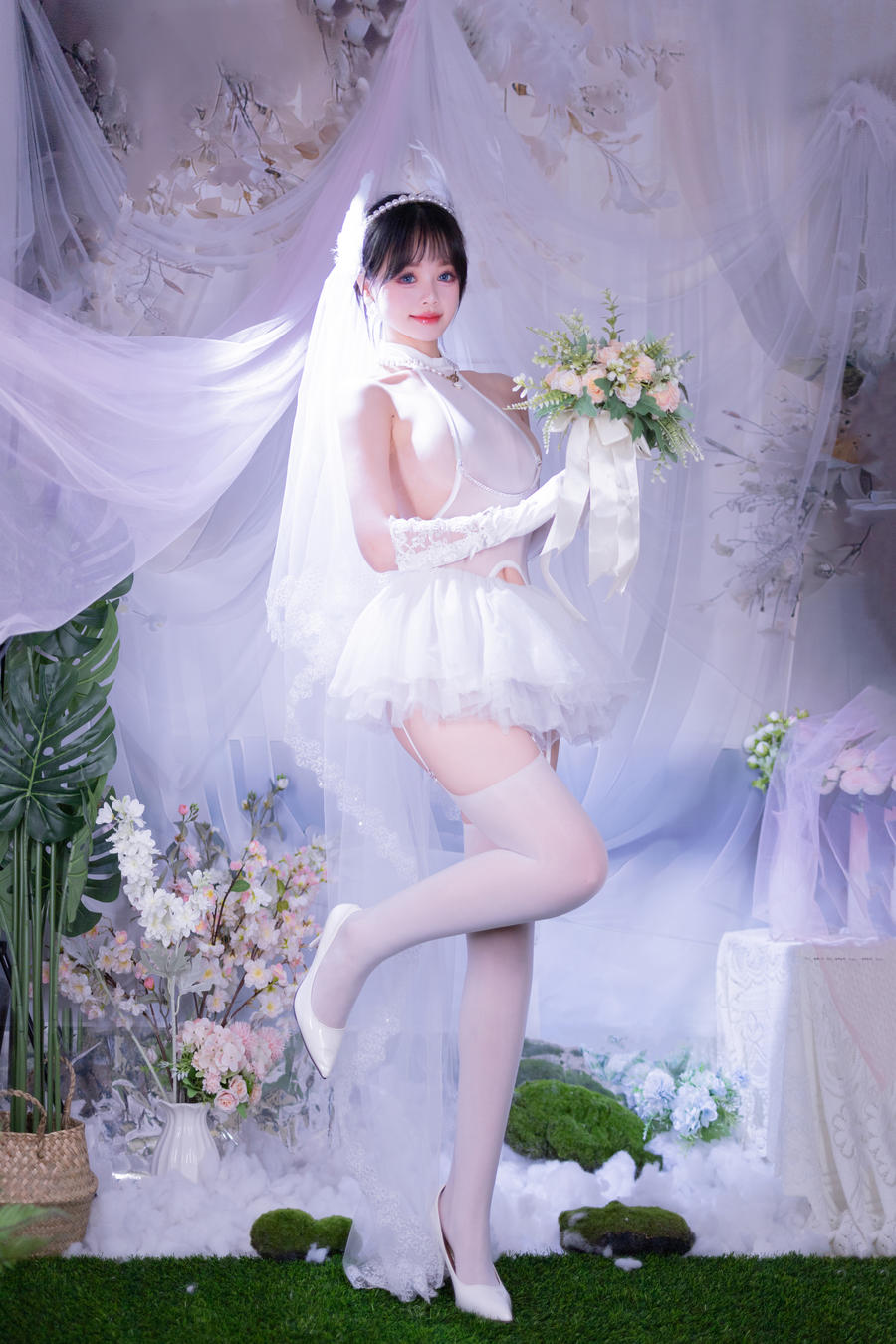 星黛鹿鹿i(千反田鹿子)-No.017 – 白丝花嫁 [50P]·合集-妙妙屋