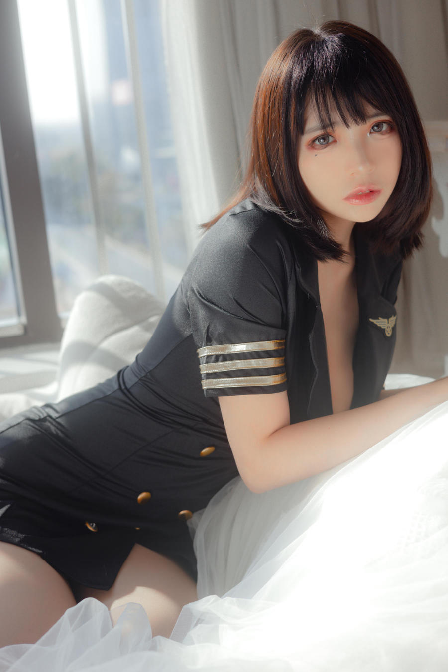 疯猫ss-No.162 – 黑色制服 [40P]·合集-妙妙屋