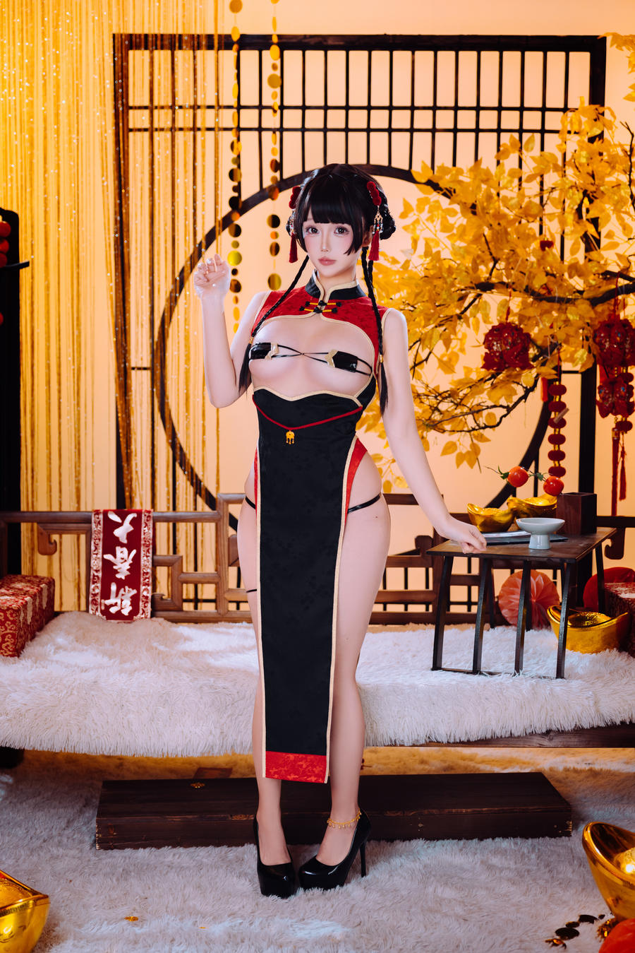 椎名莜(日奈娇)-No.242 – 新年限定旗袍 [61P]·合集-妙妙屋