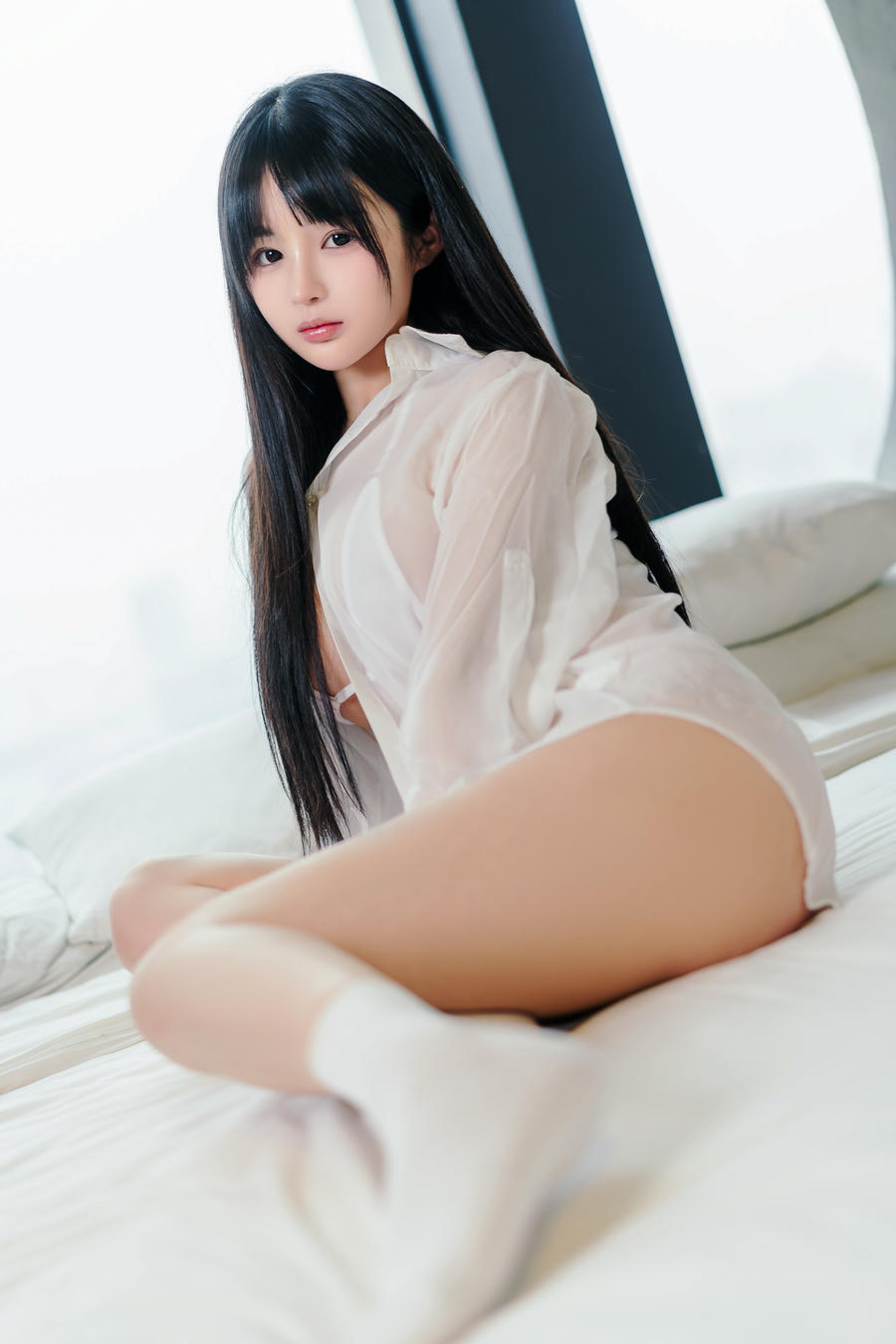 桜井宁宁(宁宁子同学)-No.077-男友衬衫 [49P]·合集-妙妙屋