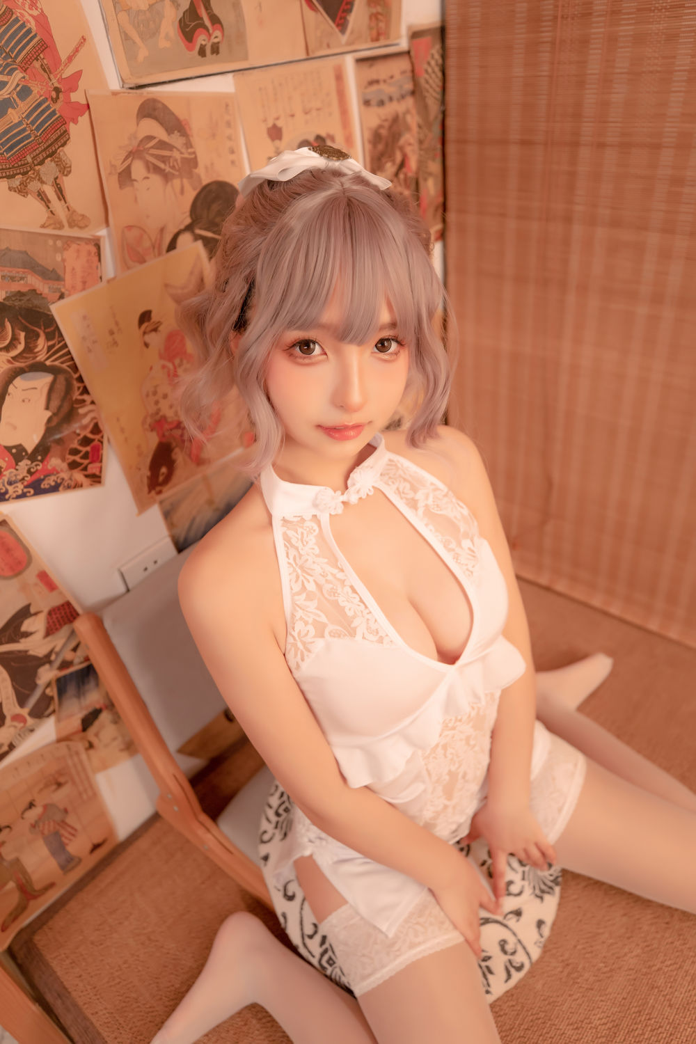 神楽坂真冬-No.085-白旗袍 [75P]·合集-妙妙屋