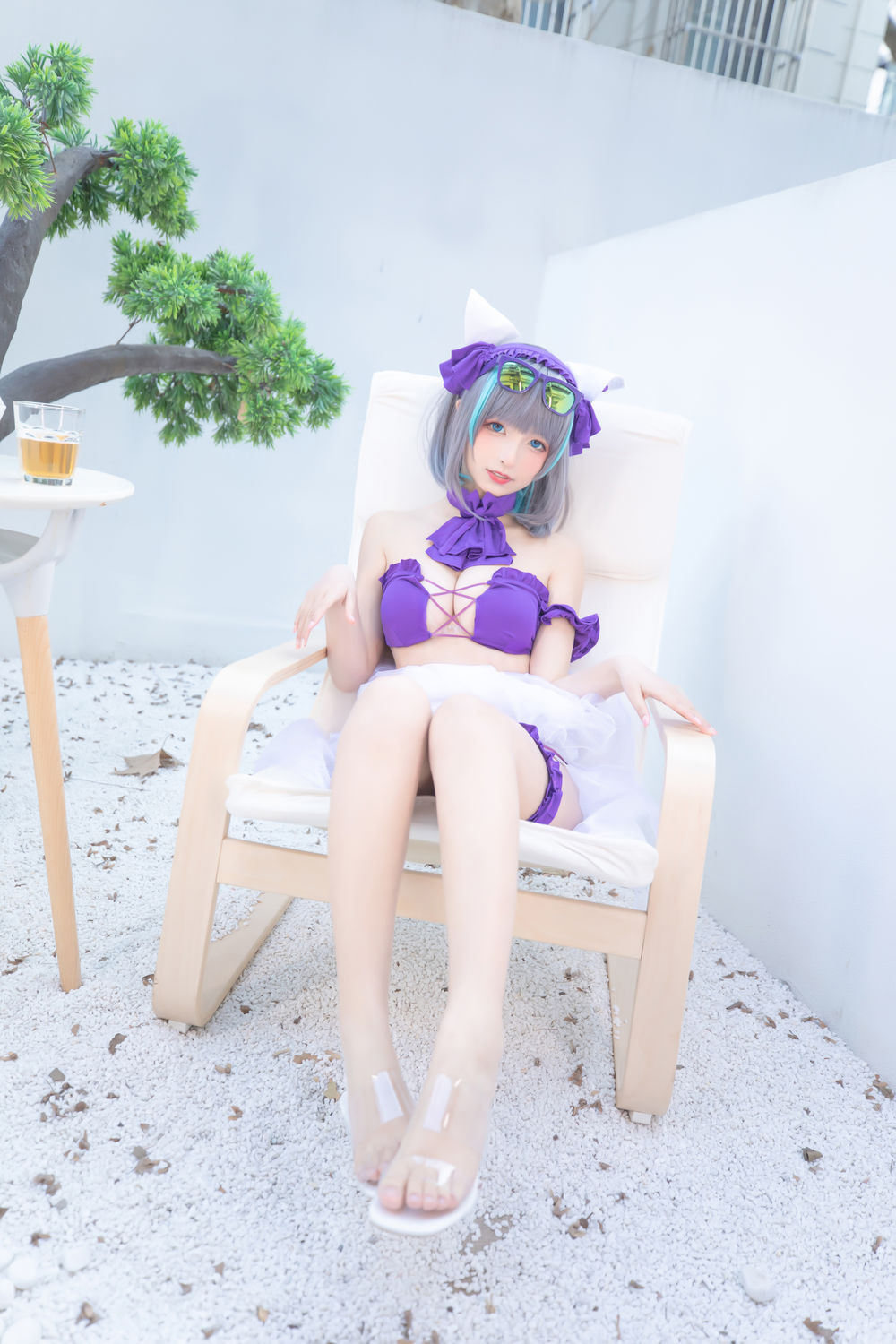 神楽坂真冬-No.077-柴郡cos《纯色庭院》 [150P 2V]·合集-妙妙屋