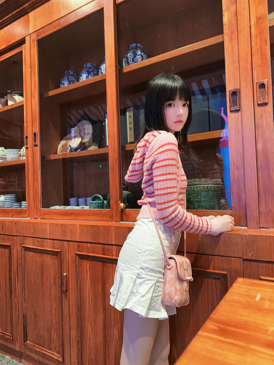 桜桃喵-No.209–条纹毛衣 [22P]·合集-妙妙屋