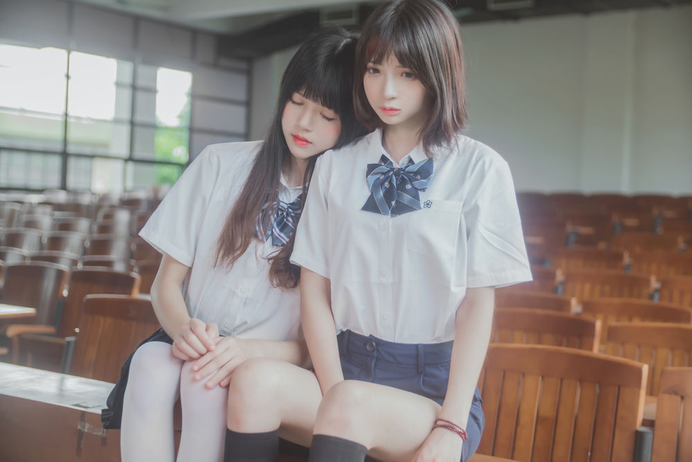 桜桃喵-No.092-JK百合1–桜桃喵&疯猫ss [43P]·合集-妙妙屋
