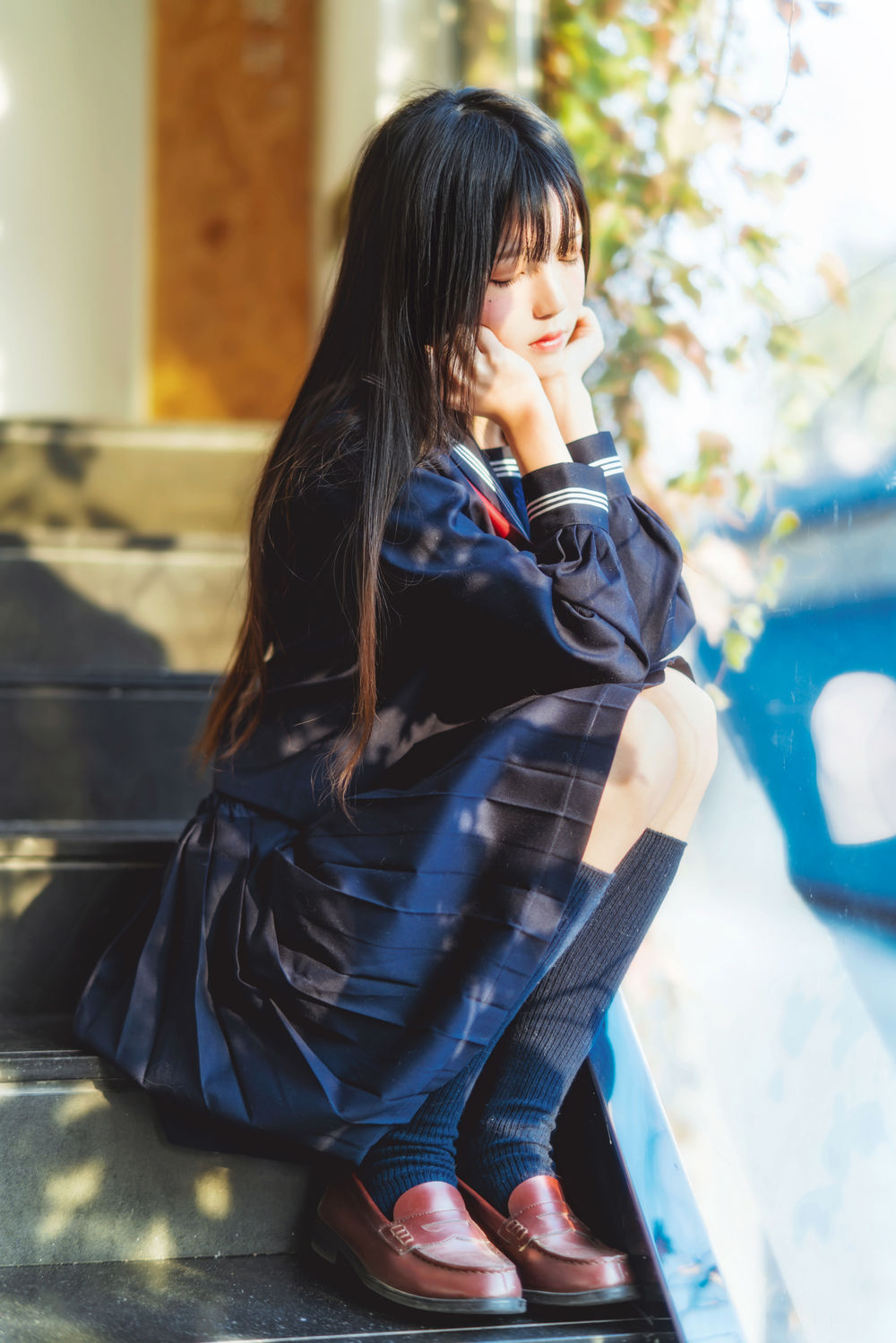 桜桃喵-No.082-小少女 黑色水手服 [50P]·合集-妙妙屋