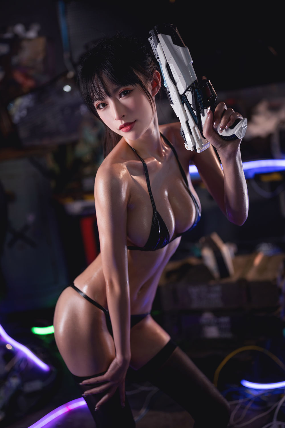 清水由乃-No.018-抹油比基尼 [55P 1V]·合集-妙妙屋