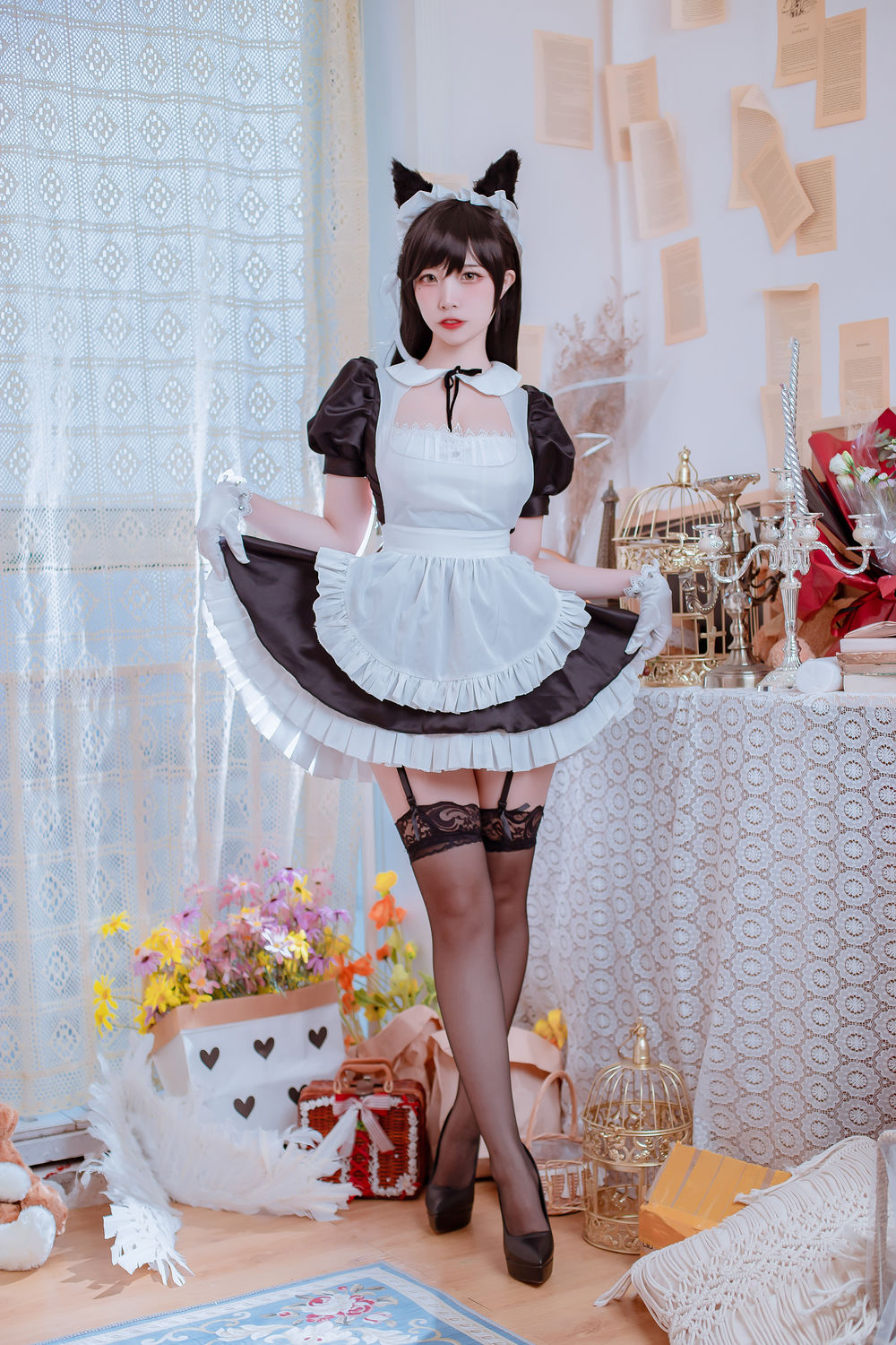 二佐Nisa-碧蓝爱宕女仆 [19P]·合集-妙妙屋