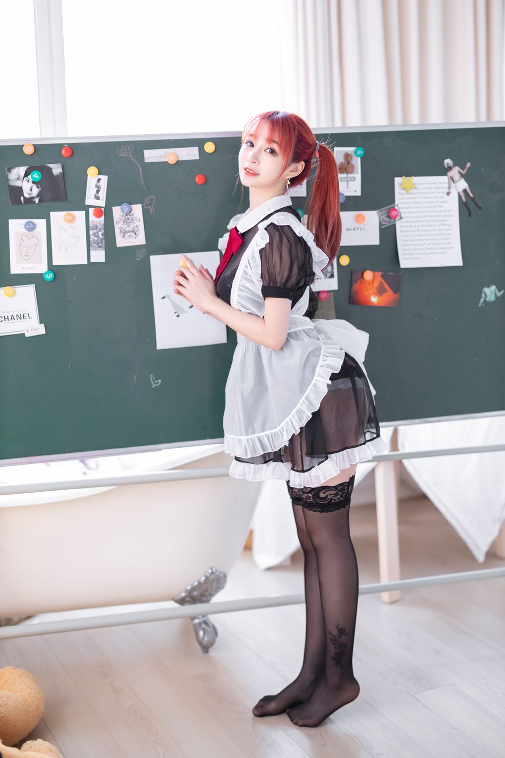 叉子宝宝-No.002-双马尾透明女仆 [43P]·合集-妙妙屋