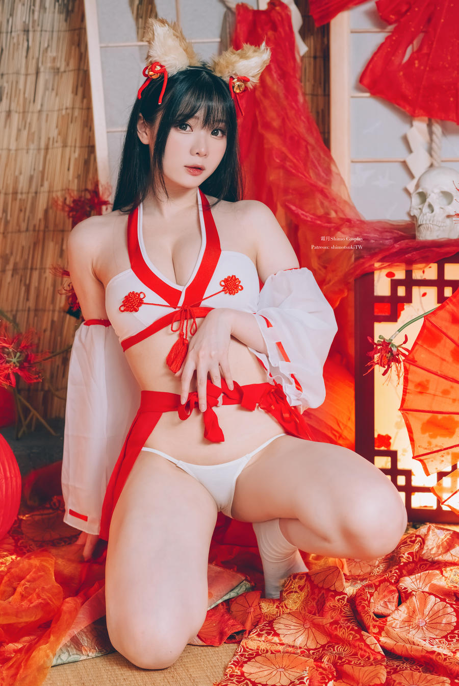 霜月shimo-No.070–Fox Miko [14P]·合集-妙妙屋