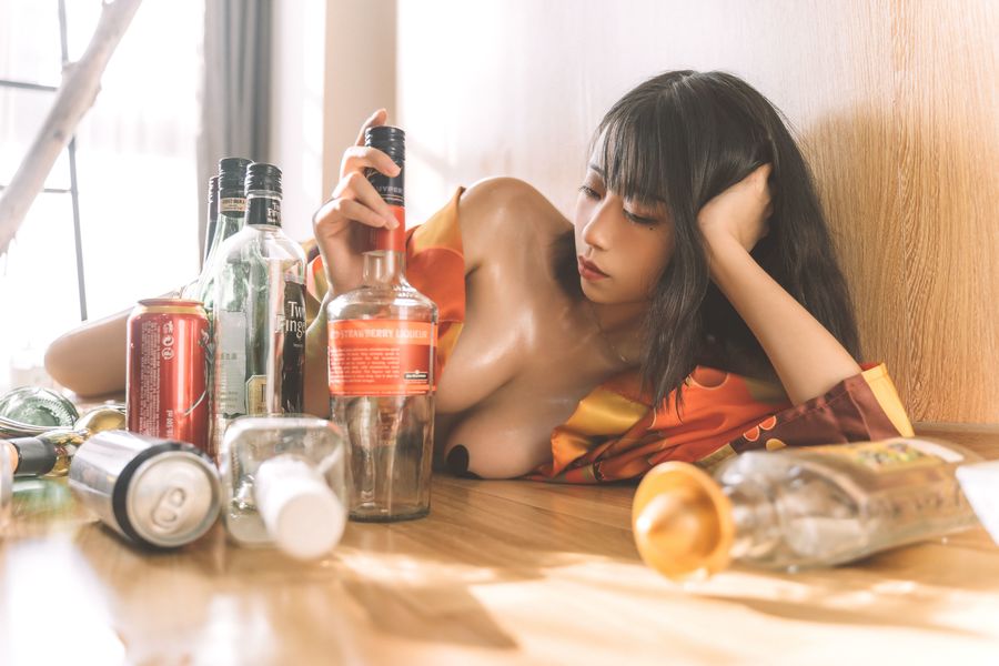 奈汐酱nice-No.018-消愁 [15P]·合集-妙妙屋