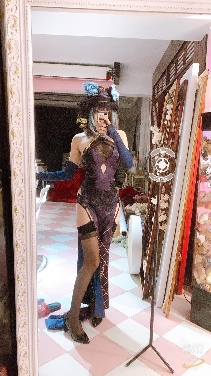 Luisa_零纱纱-No.009 – 碧蓝航线 柴郡旗袍 [52P]·合集-妙妙屋