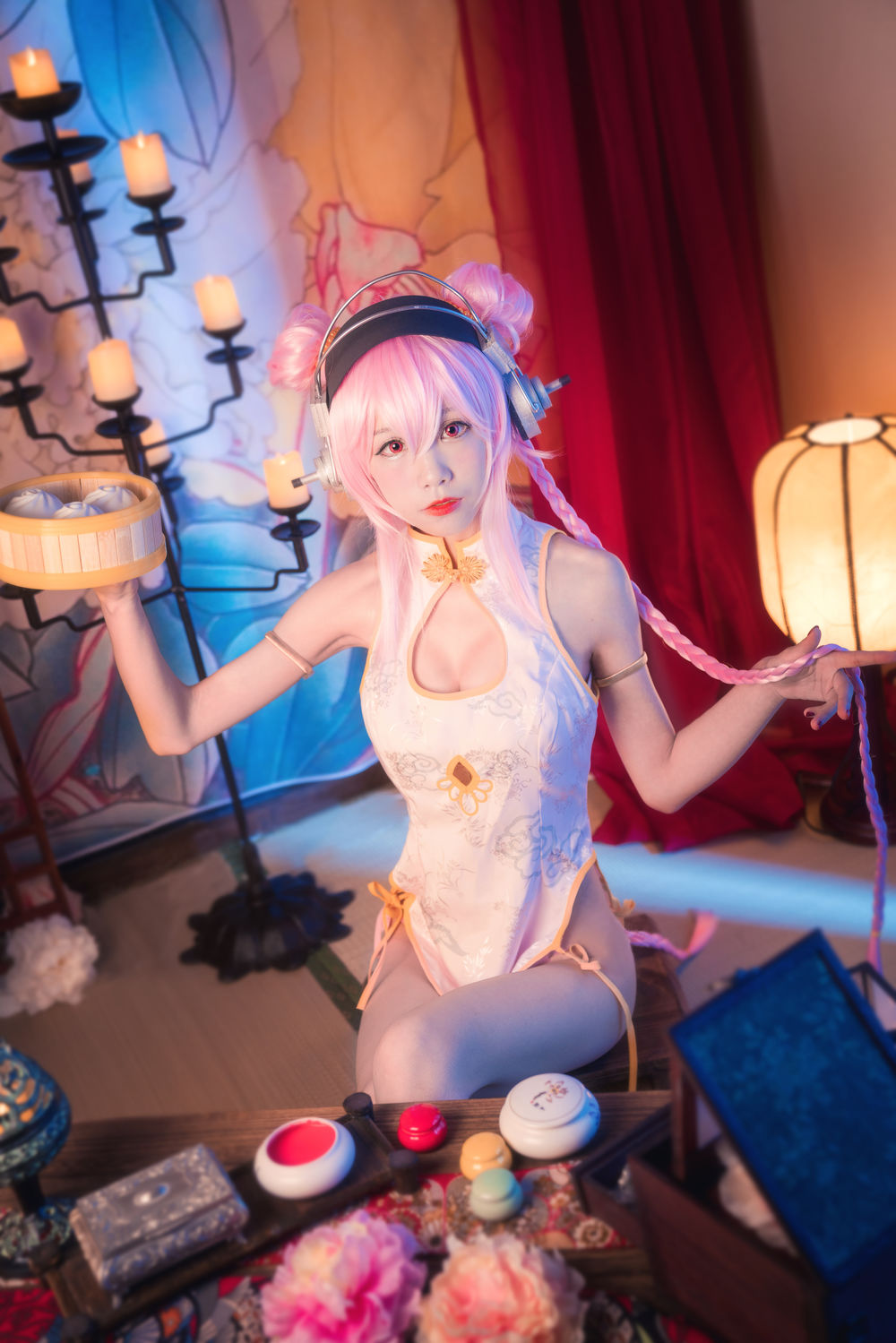 水淼aqua-No.032-索尼子 旗袍 内景 [9P]·合集-妙妙屋
