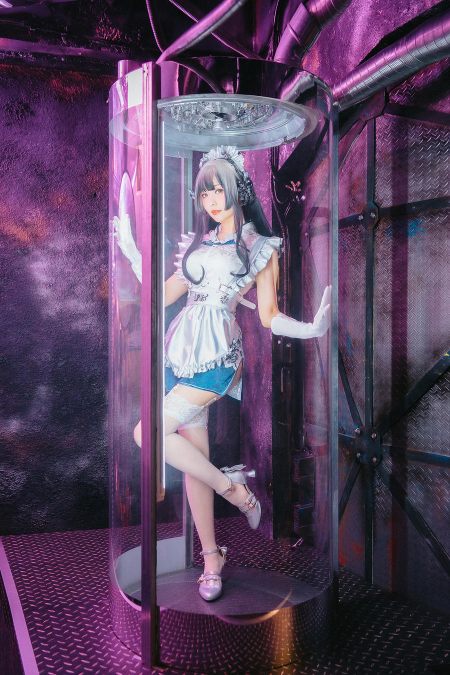 ElyEE子-No.088–赛博女仆 Violane青辉石 [28P]·合集-妙妙屋