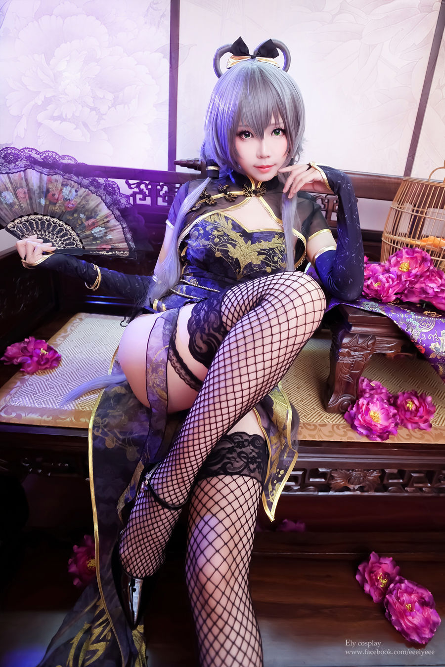 ElyEE子-No.011-天依-金丝雀旗袍 [13P]·合集-妙妙屋