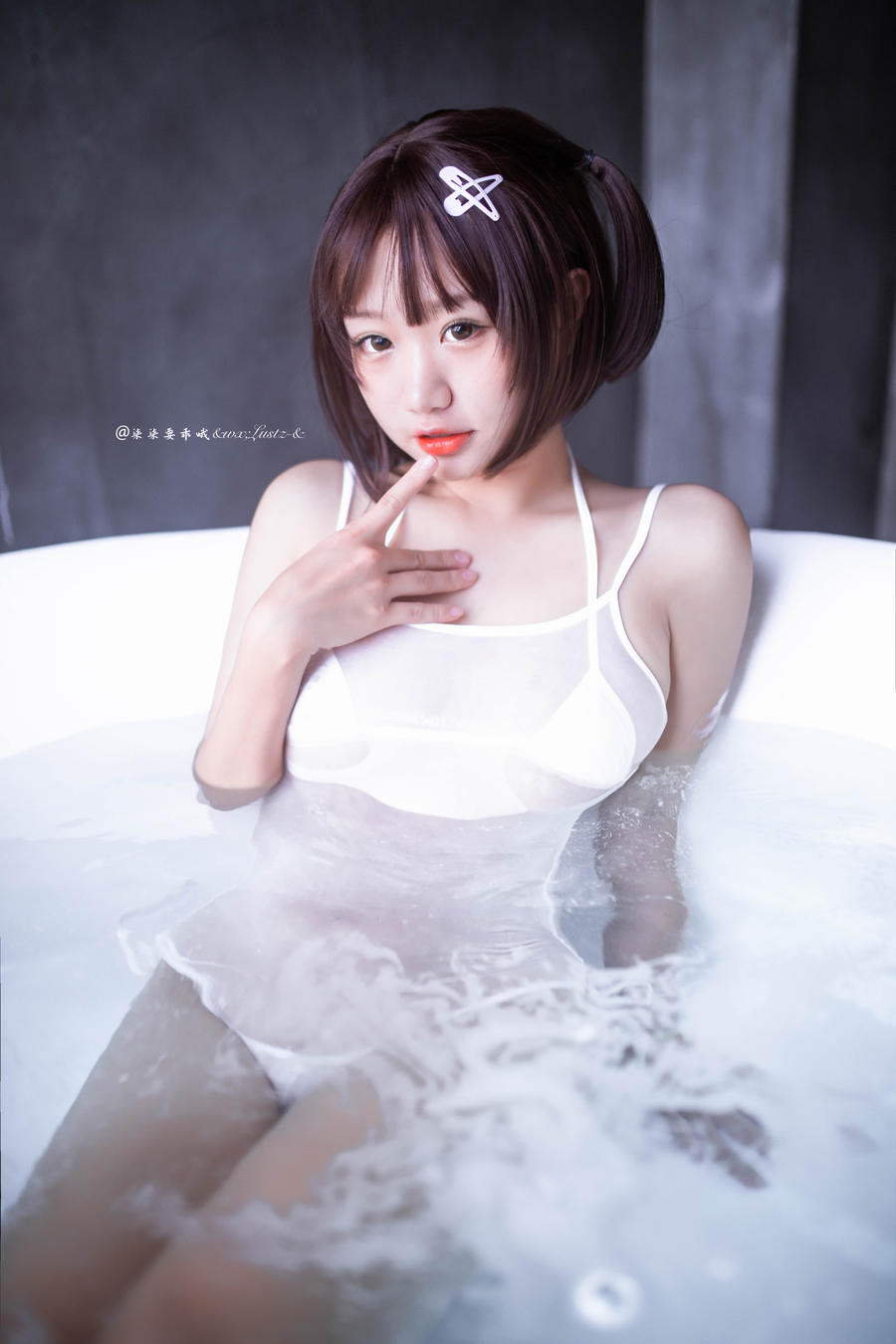 柒柒要乖哦-No.042–激凸死库水和白色Spa [34P]·合集-妙妙屋