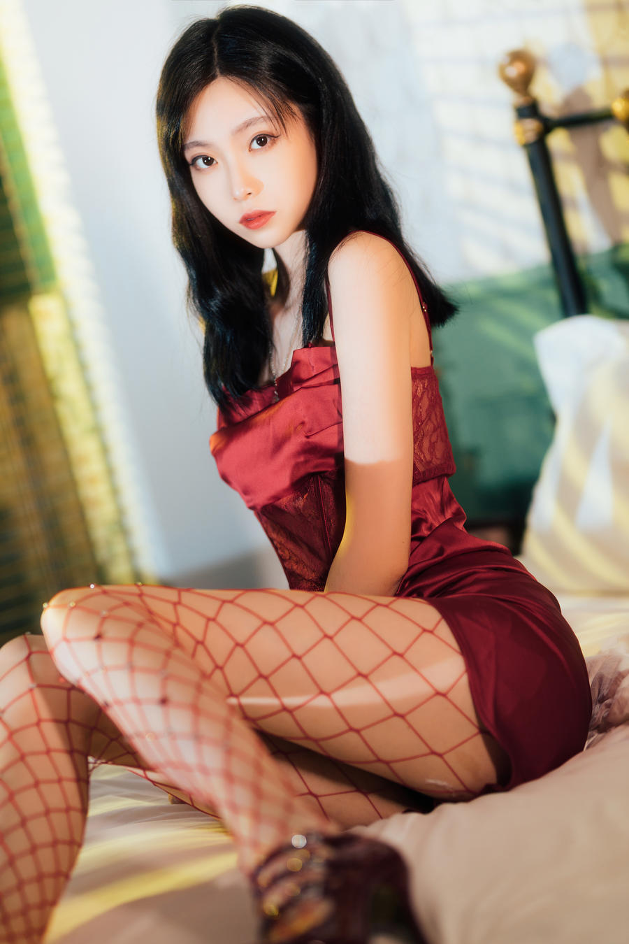 许岚LAN-No.021-网袜红裙 [40P]·合集-妙妙屋