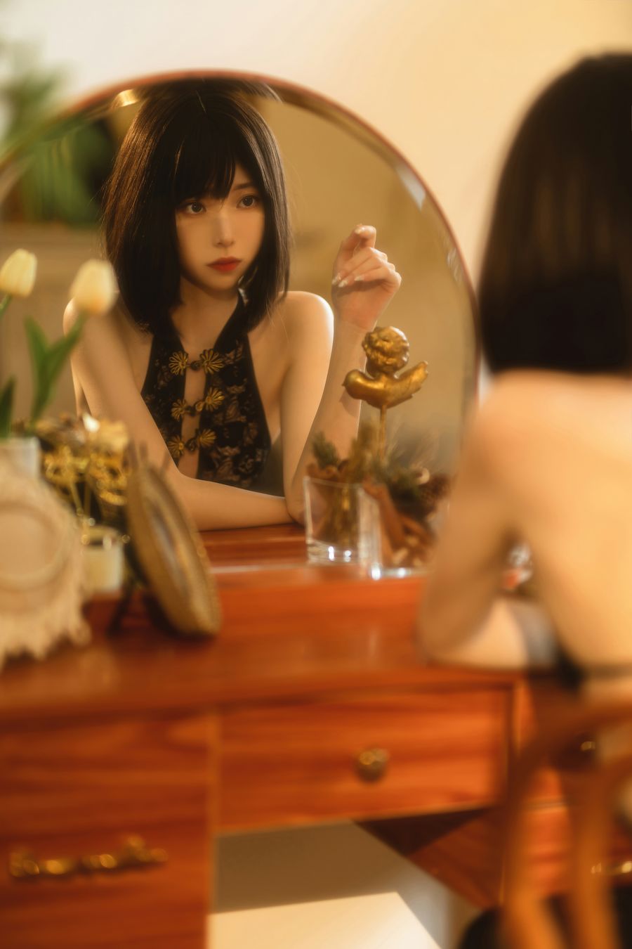 许岚LAN-No.008-纯欲黑纱旗袍 [40P]·合集-妙妙屋