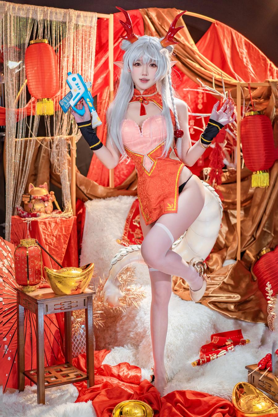 阿包也是兔娘-No.084–新春贺图 龙妹 [44P 1V]·合集-妙妙屋