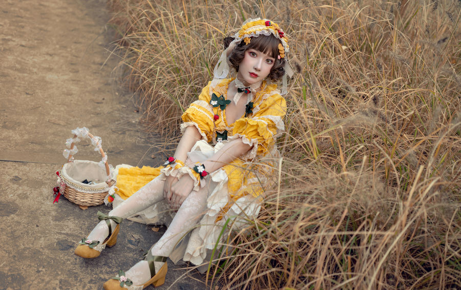 阿包也是兔娘-No.018-lolita黄裙 [12P]·合集-妙妙屋
