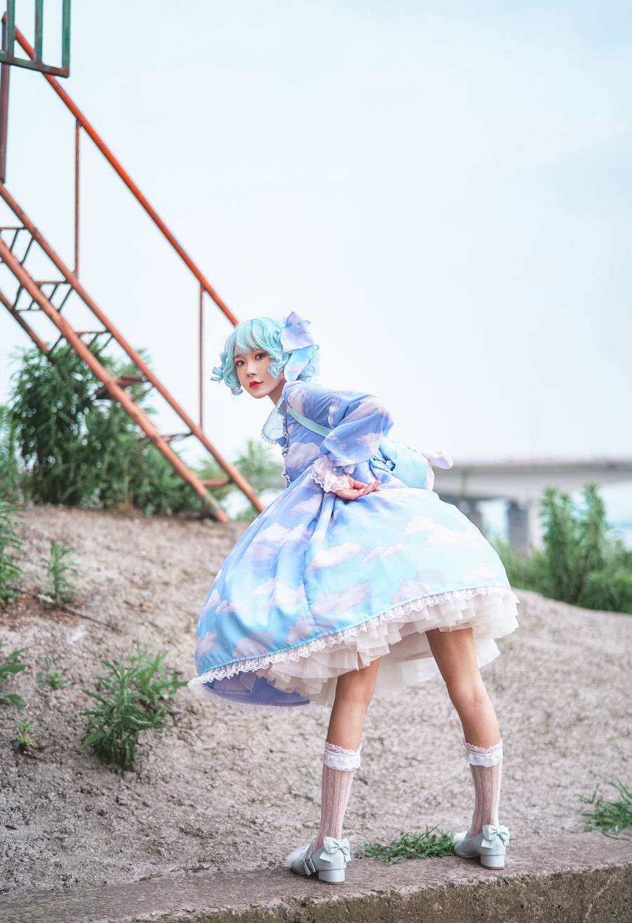 阿包也是兔娘-No.016-lolita蓝裙 [9P]·合集-妙妙屋