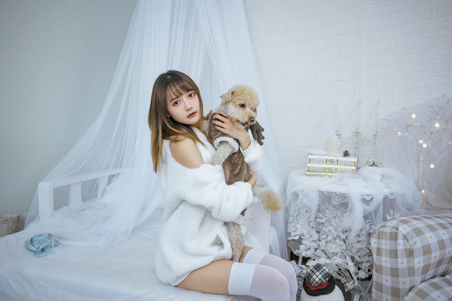 兔子Zzz不吃胡萝卜-No.113–温馨少女与宠物们 [23P]·合集-妙妙屋