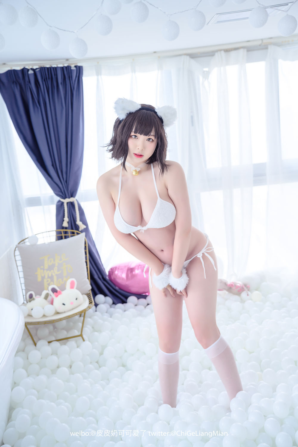 皮皮奶可可爱了啦(超皮皮皮奶)-No.020-白猫 [50P]·合集-妙妙屋