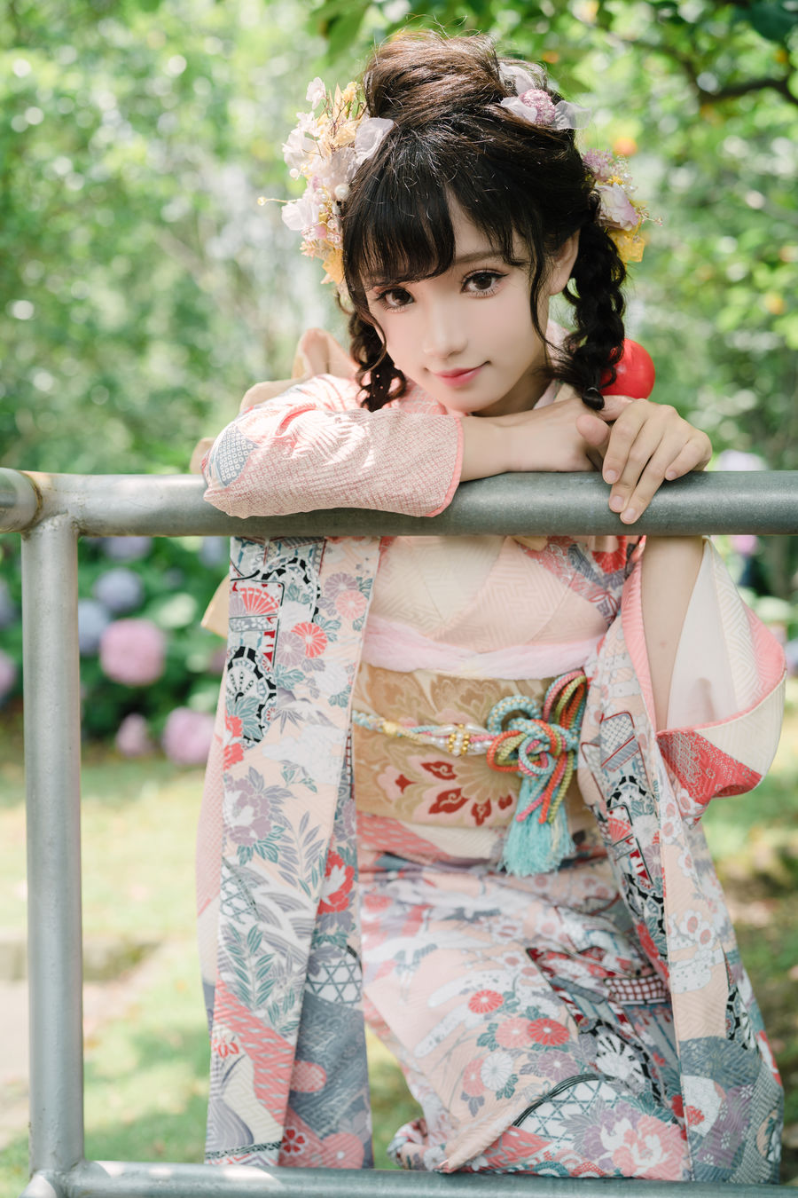 花柒Hana-No.009-绣球花和服 [18P]·合集-妙妙屋