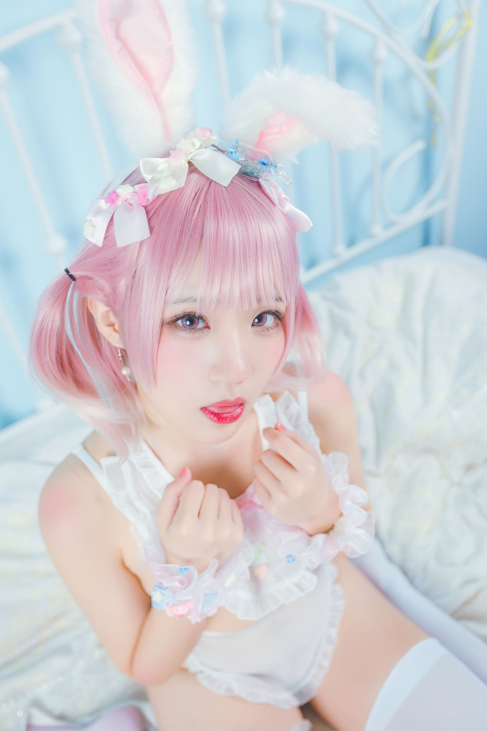 弥美Mime-No.009-白粉色兔女郎 [30P]·合集-妙妙屋