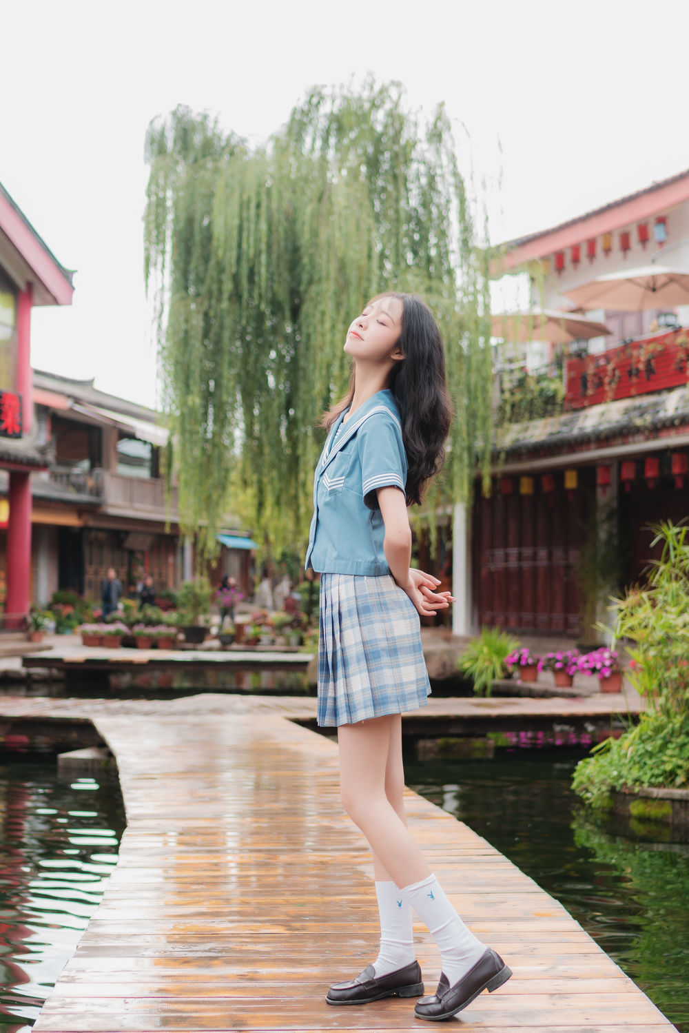 西瓜(西呱呀呀呀)-No.008-丽江写真JK户外成片 [44P]·合集-妙妙屋