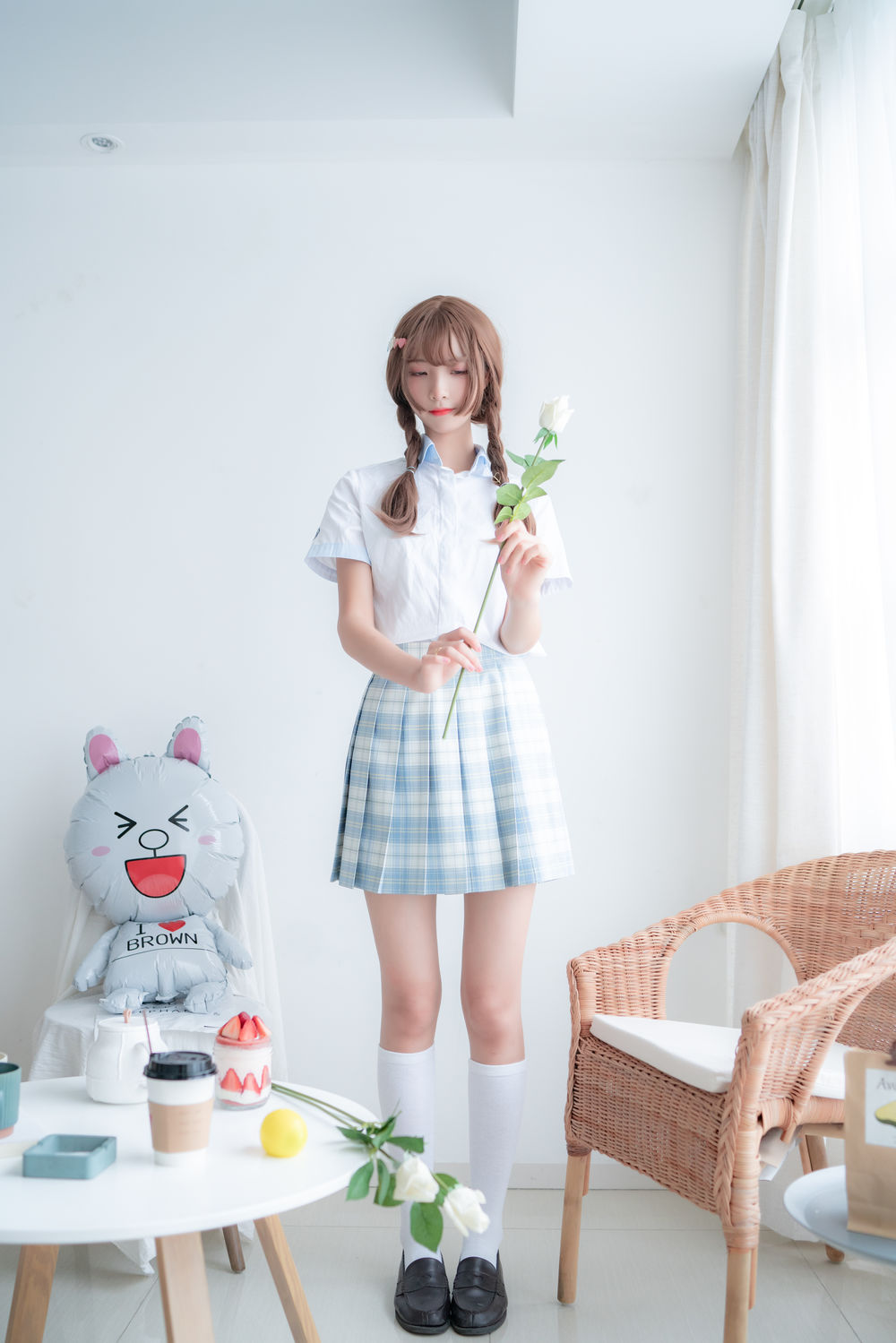 西瓜(西呱呀呀呀)-No.003-民宿私房淡蓝JKS成片 [46P]·合集-妙妙屋