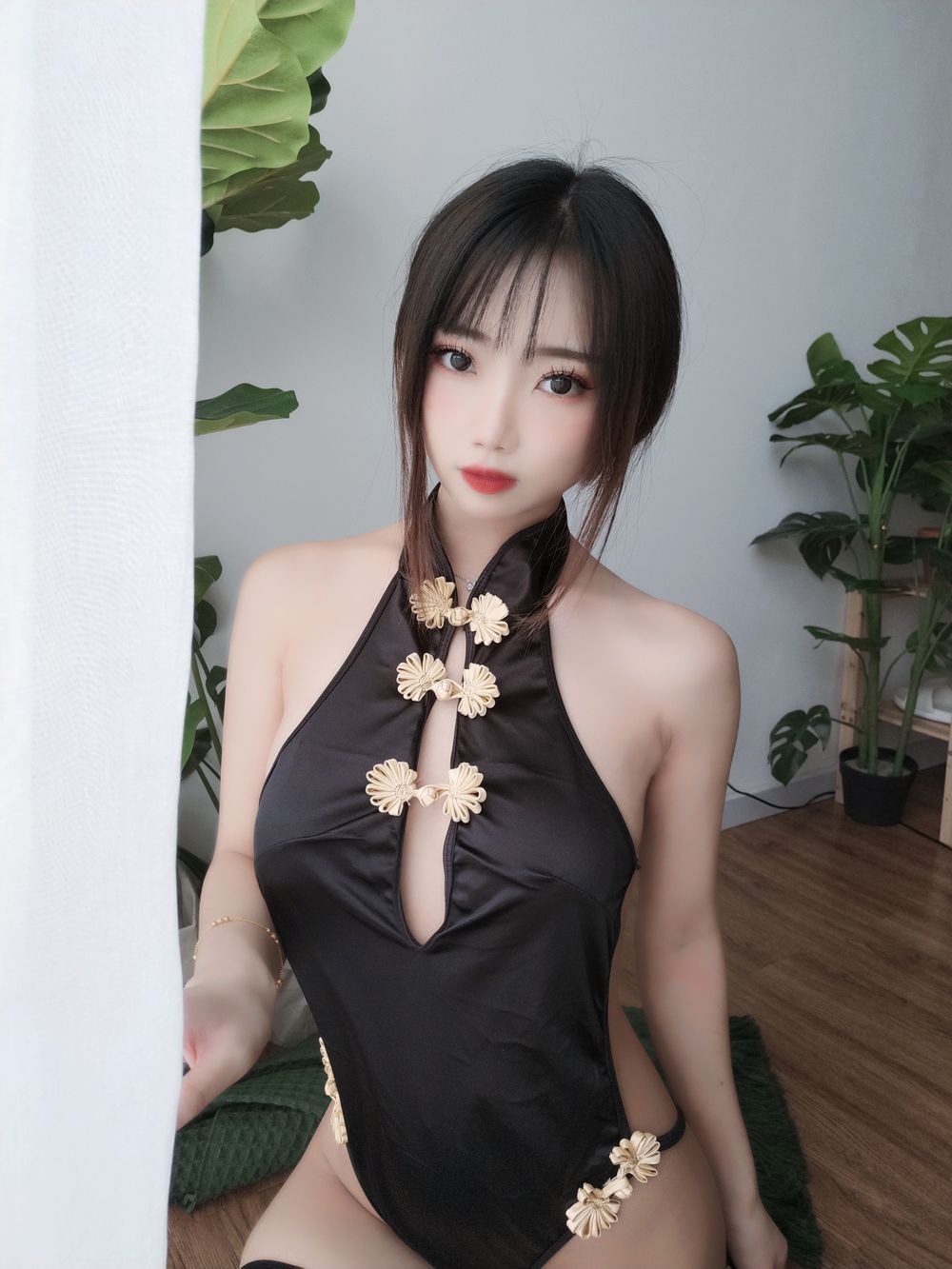 鬼畜瑶在不在w-No.036-黑色短款旗袍 [35P 1V]·合集-妙妙屋