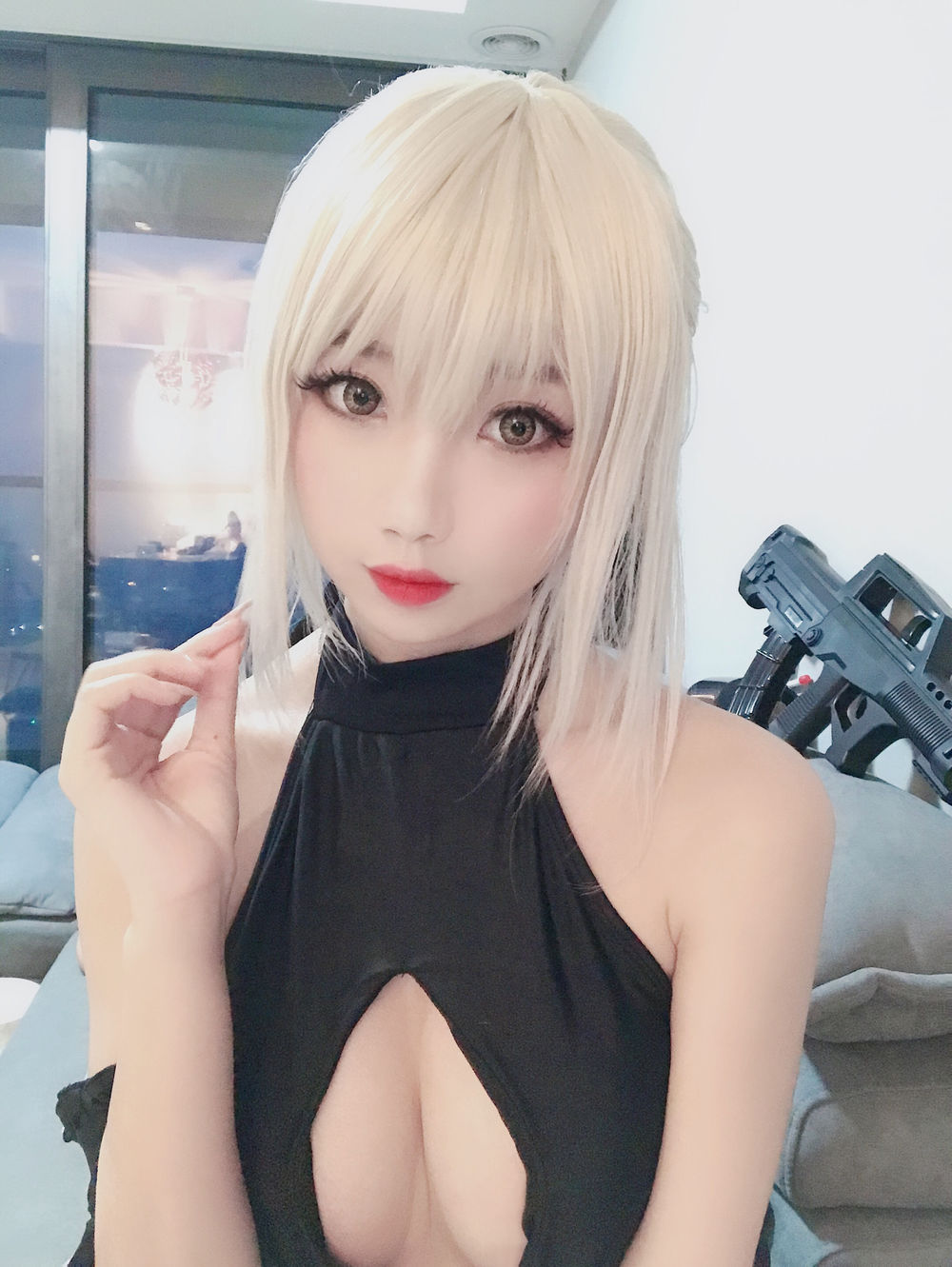 鬼畜瑶在不在w-黑呆泳装自拍无水印 [8P]·合集-妙妙屋