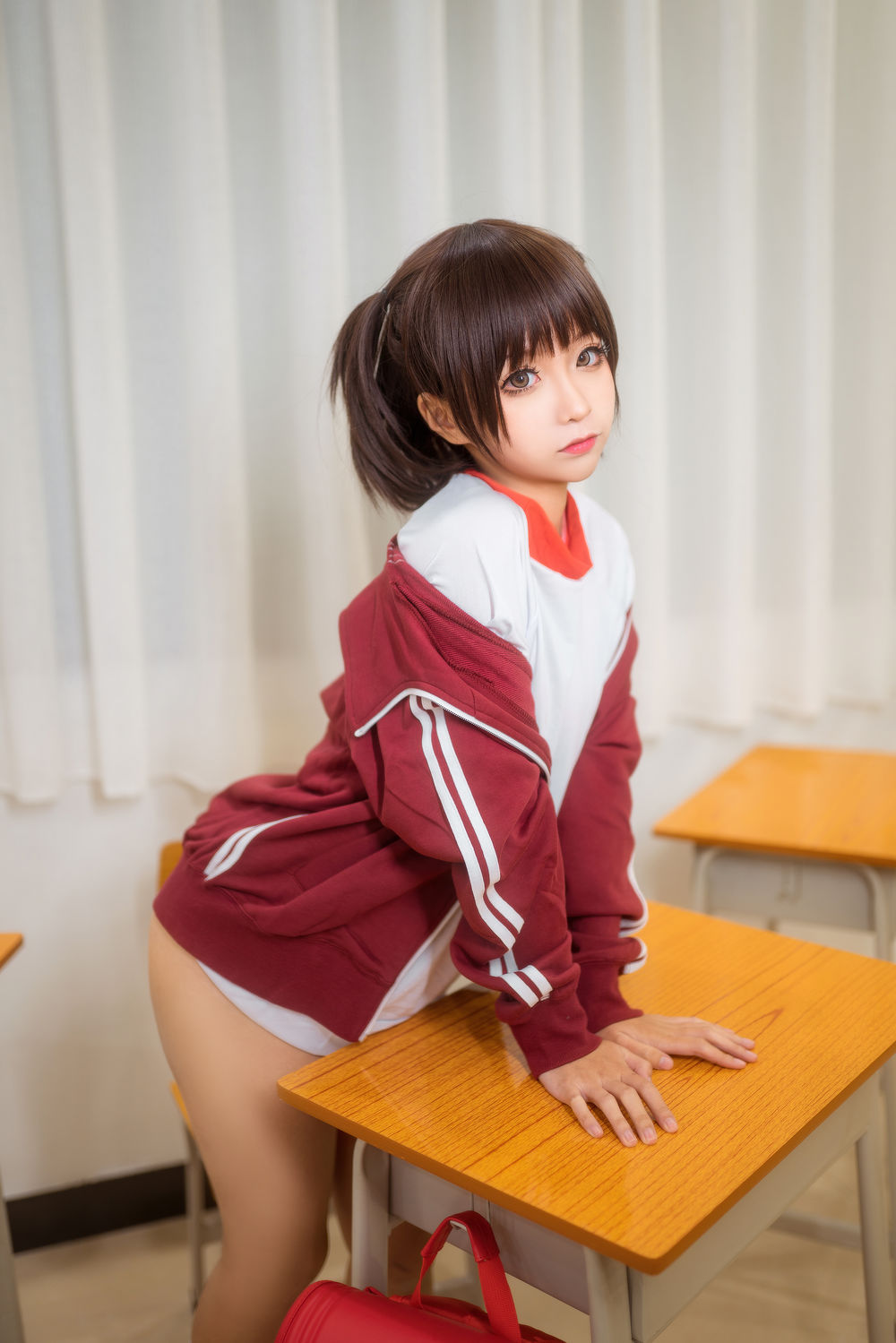 蠢沫沫-No.030-体操服红 [45P]·合集-妙妙屋