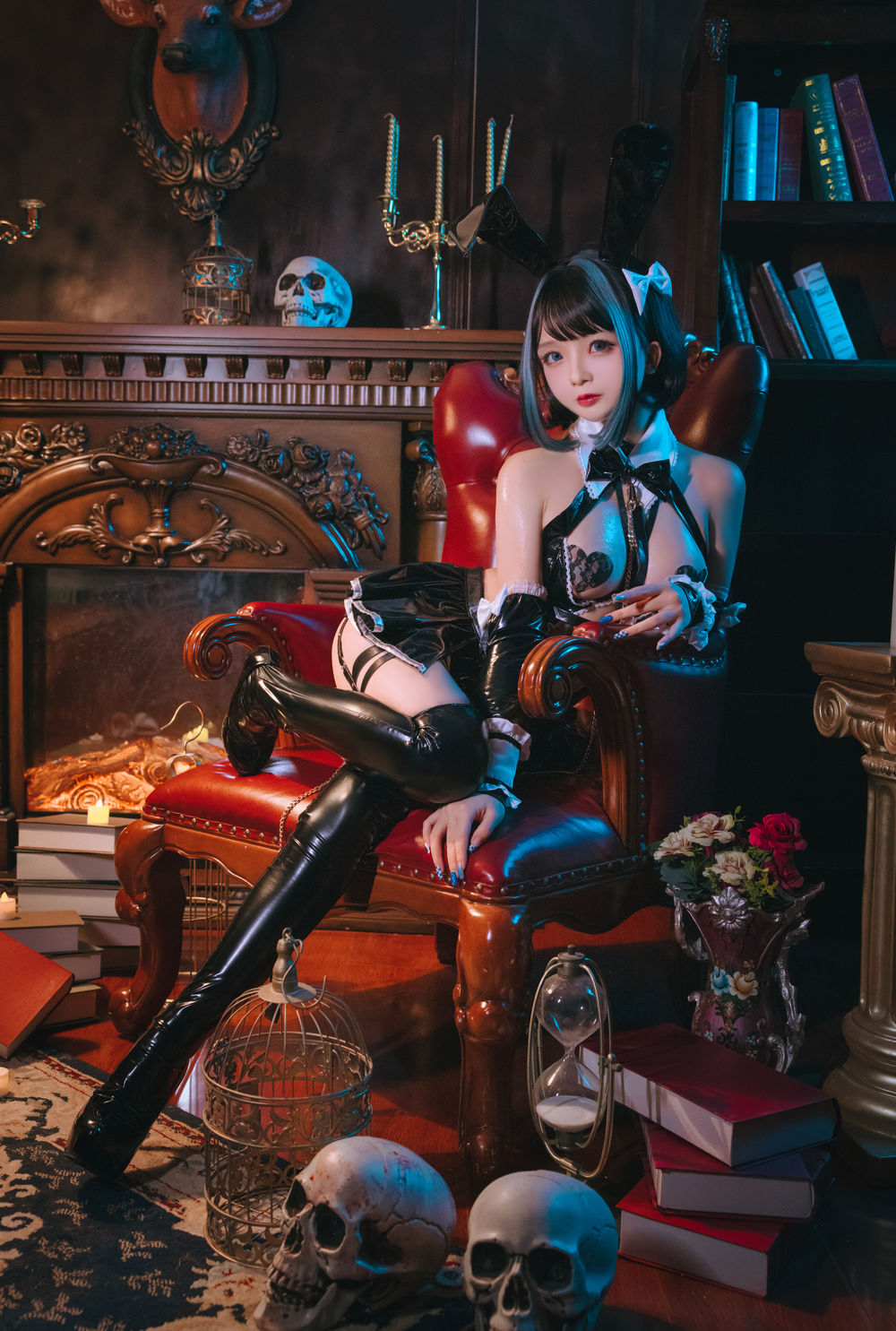 椎名莜(日奈娇)-No.050-万圣恶魔皮衣 [66P]·合集-妙妙屋
