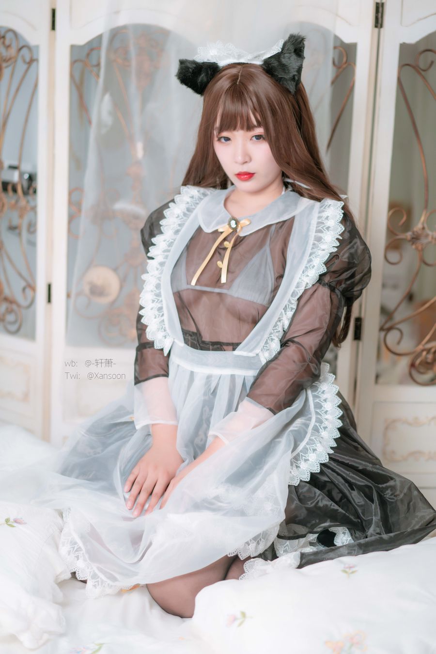 轩萧学姐-No.010-透明女仆 [28P]·合集-妙妙屋
