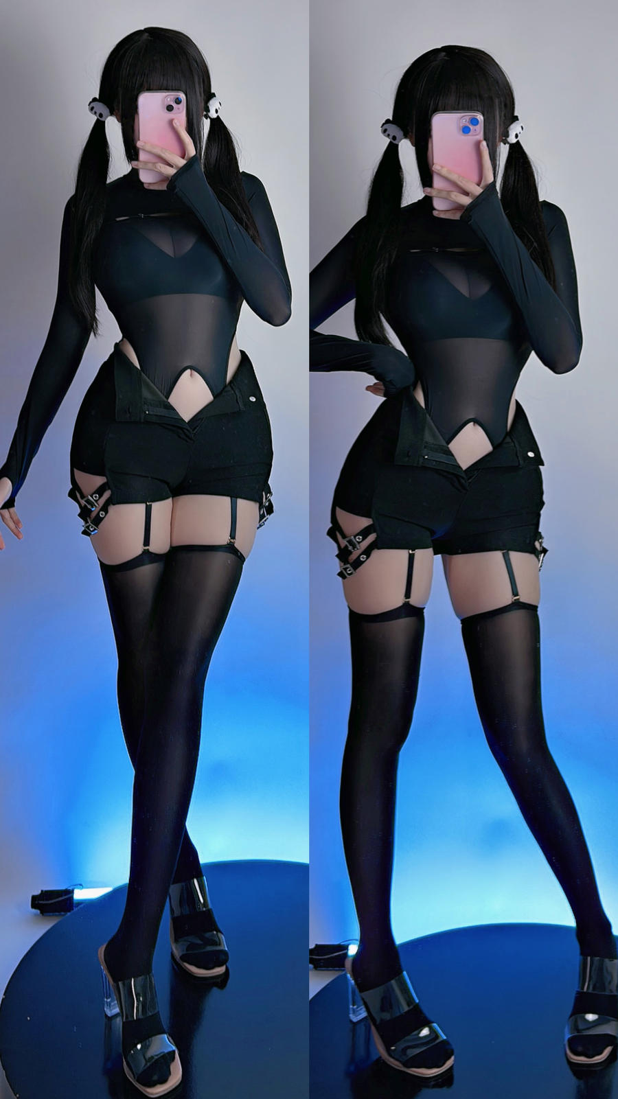 miko酱ww-No.049 – 黑丝连体衣 [12P]·合集-妙妙屋